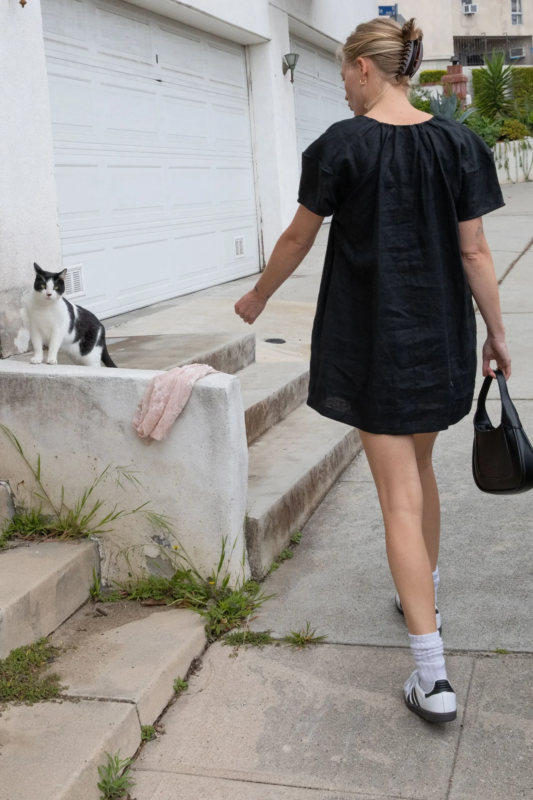 100% LINEN BOXY MINI DRESS