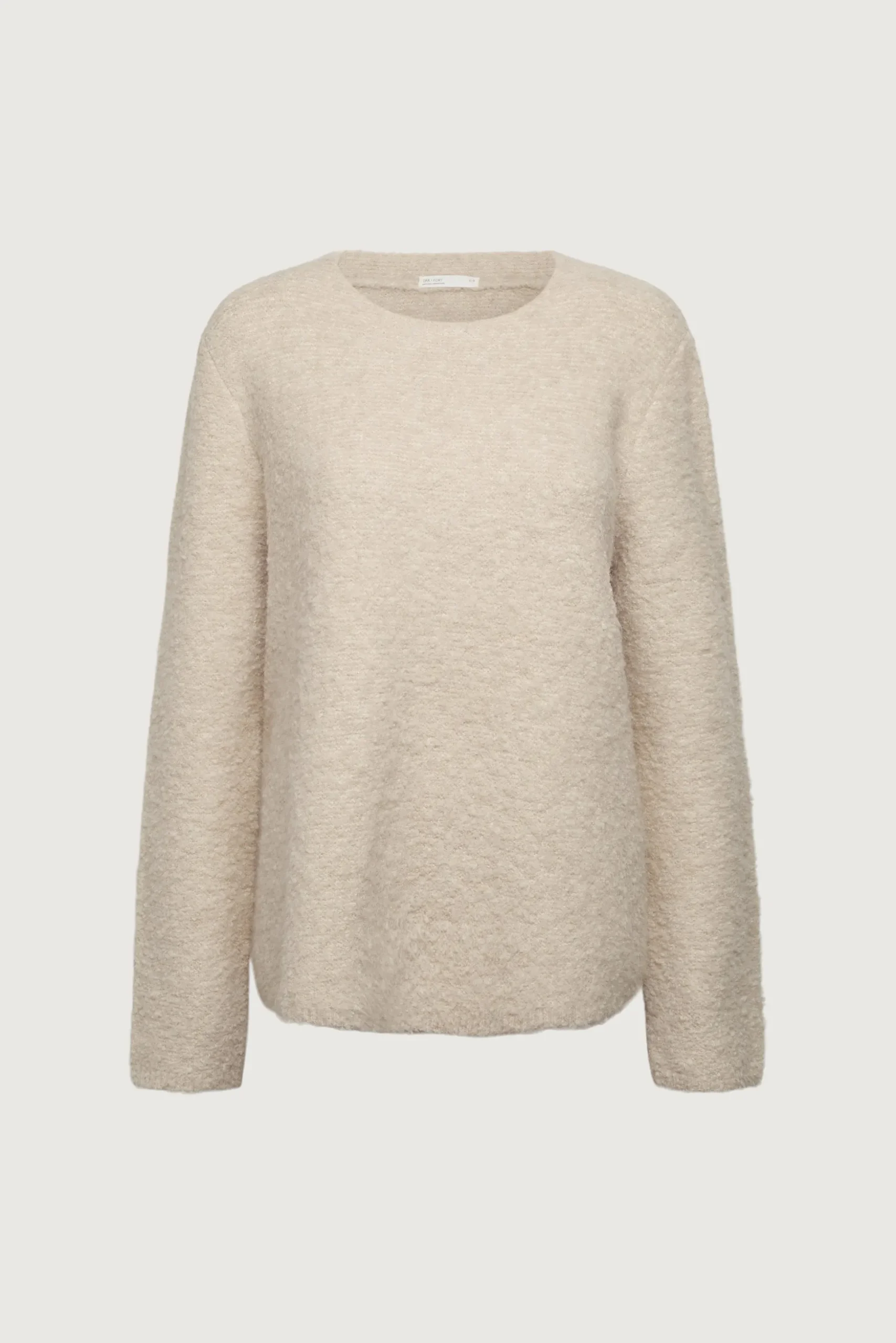 BOUCLE KNIT CREWNECK SWEATER