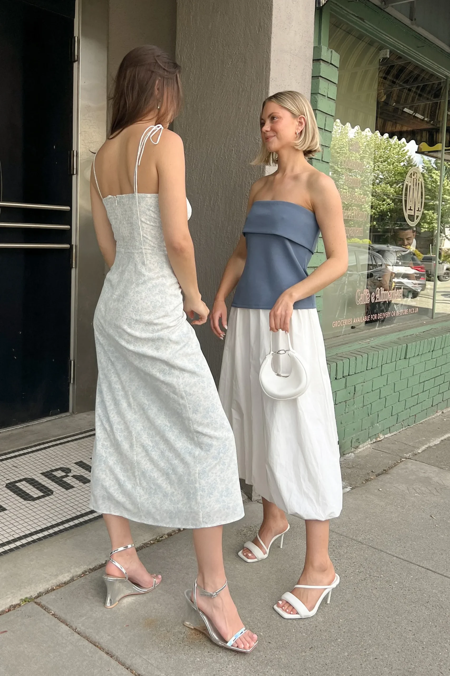 BUBBLE HEM MAXI SKIRT