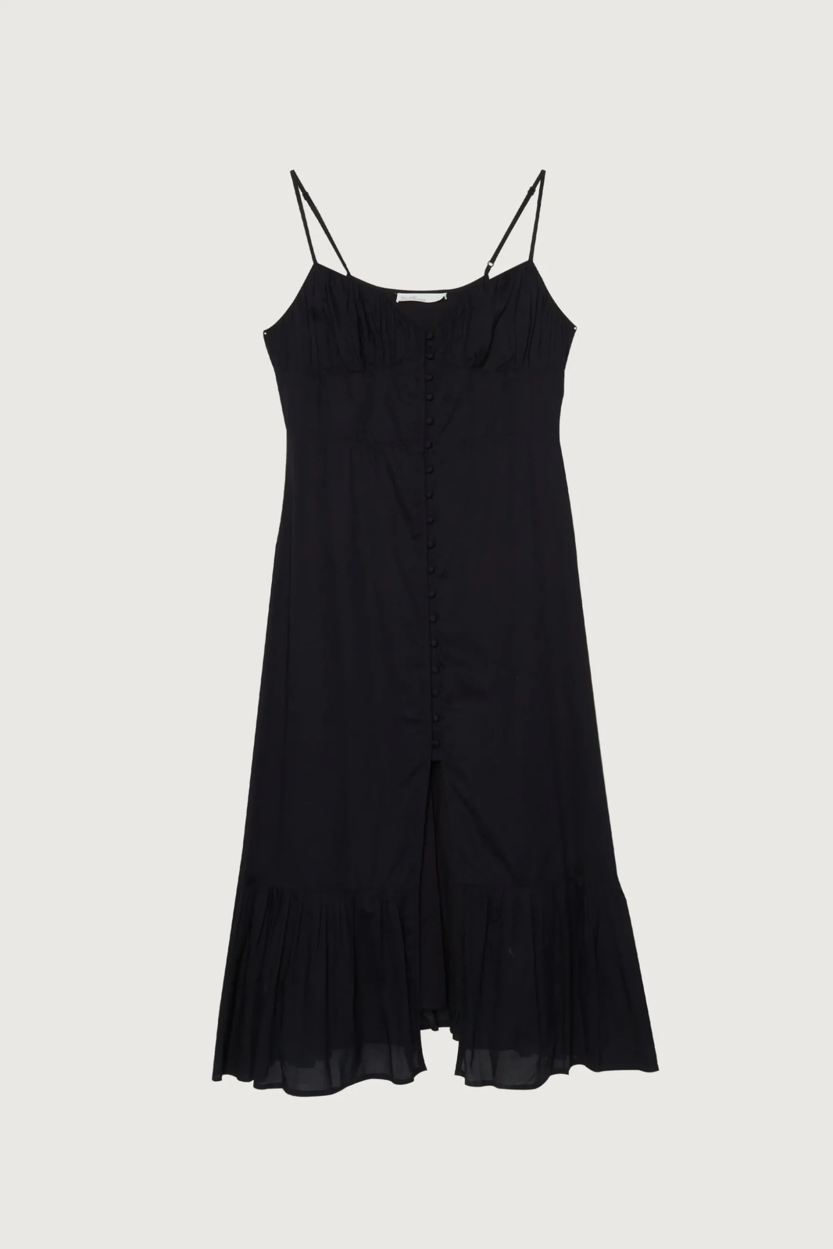 BUTTON UP MIDI DRESS
