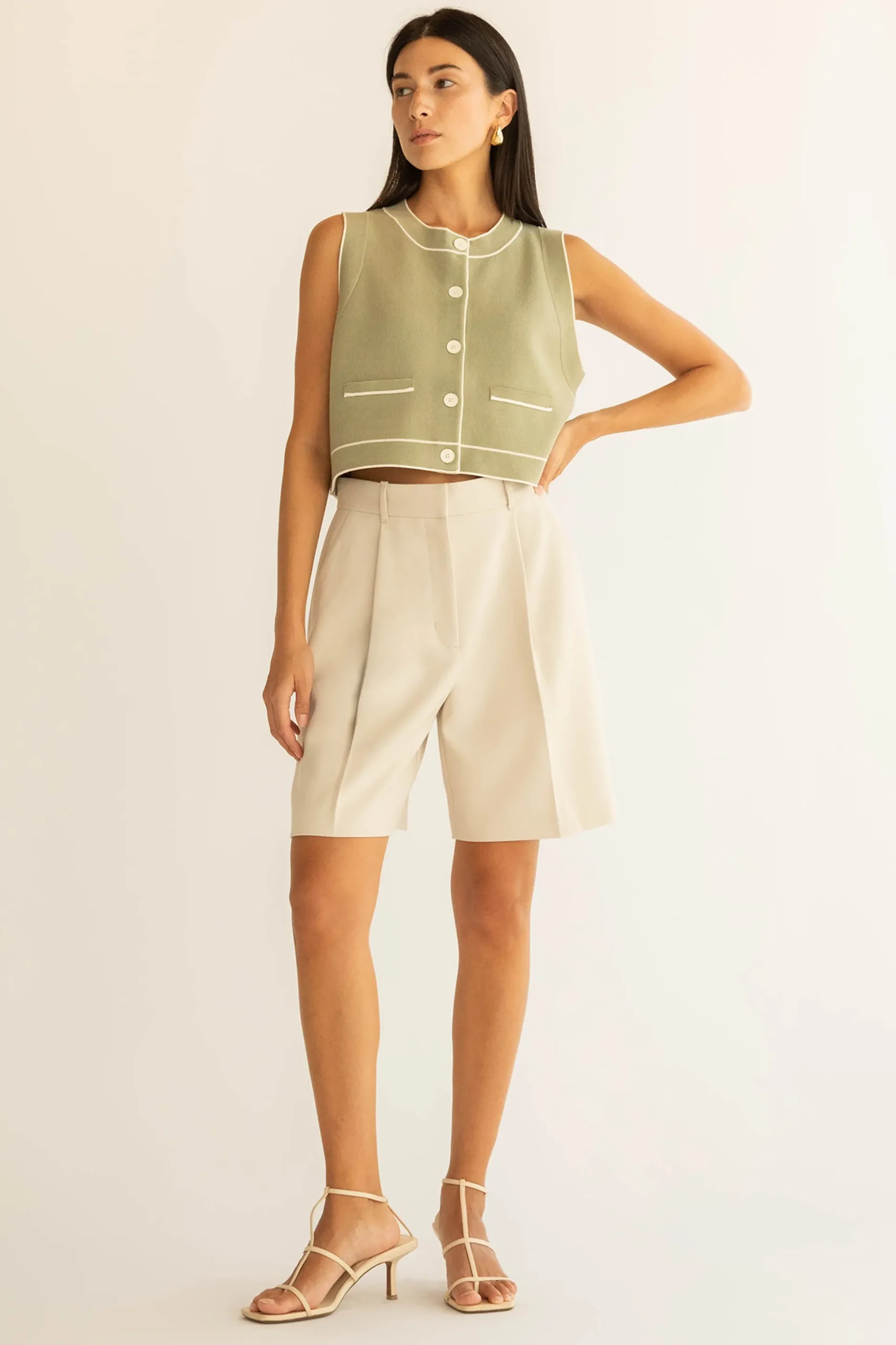 BUTTON UP SWEATER VEST