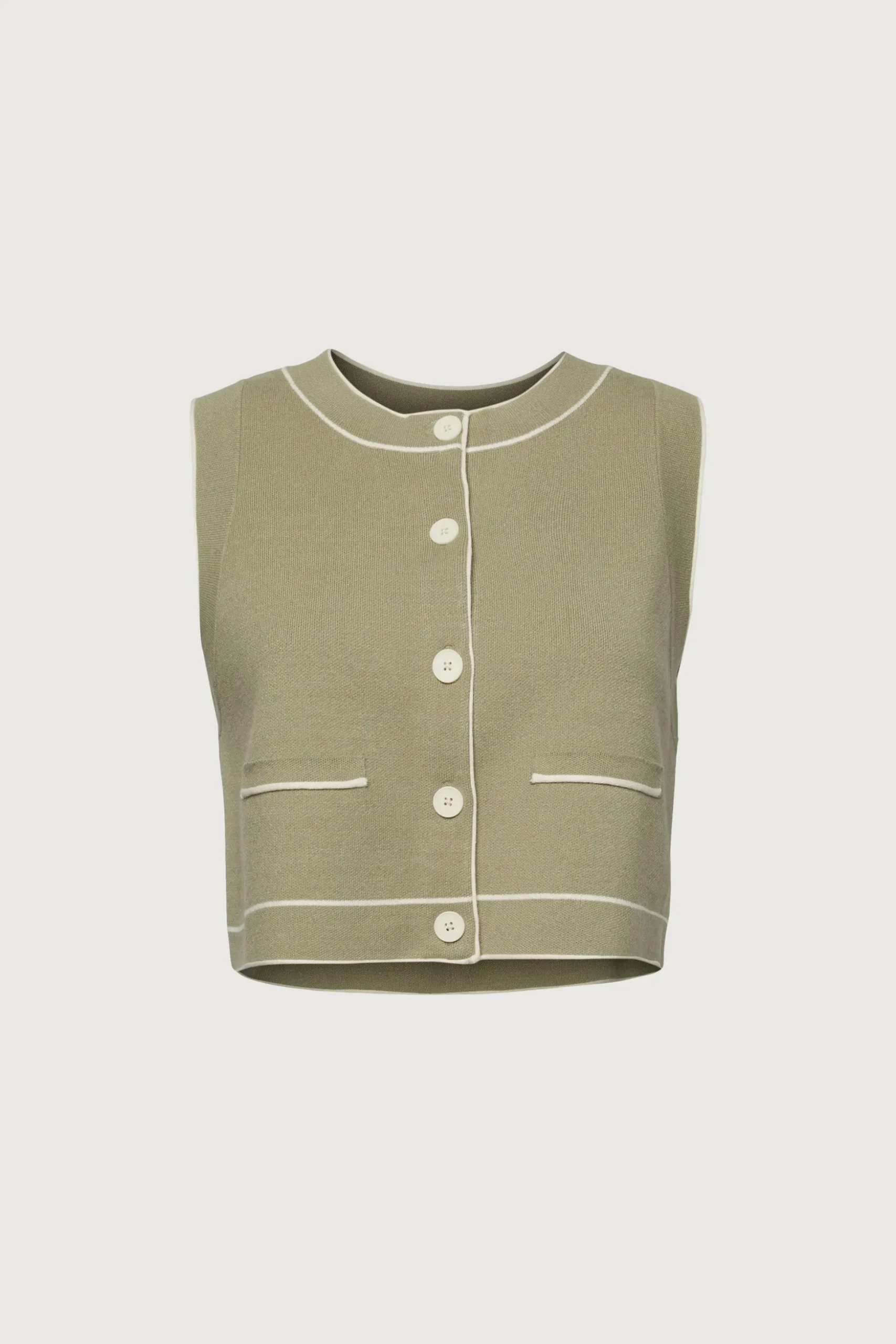 BUTTON UP SWEATER VEST