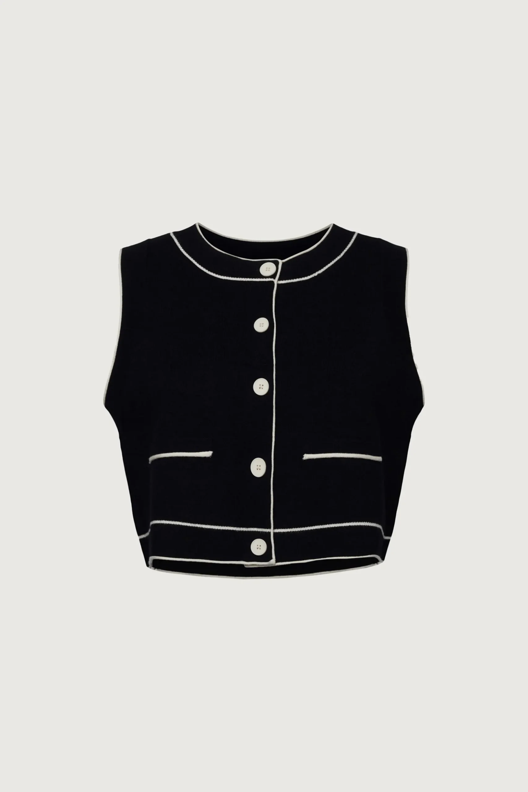 BUTTON UP SWEATER VEST