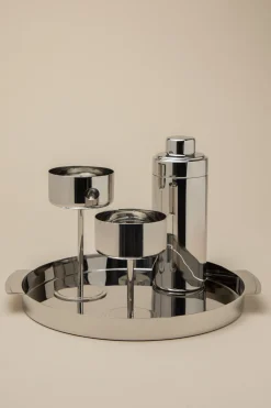 CHROME ROUND TRAY