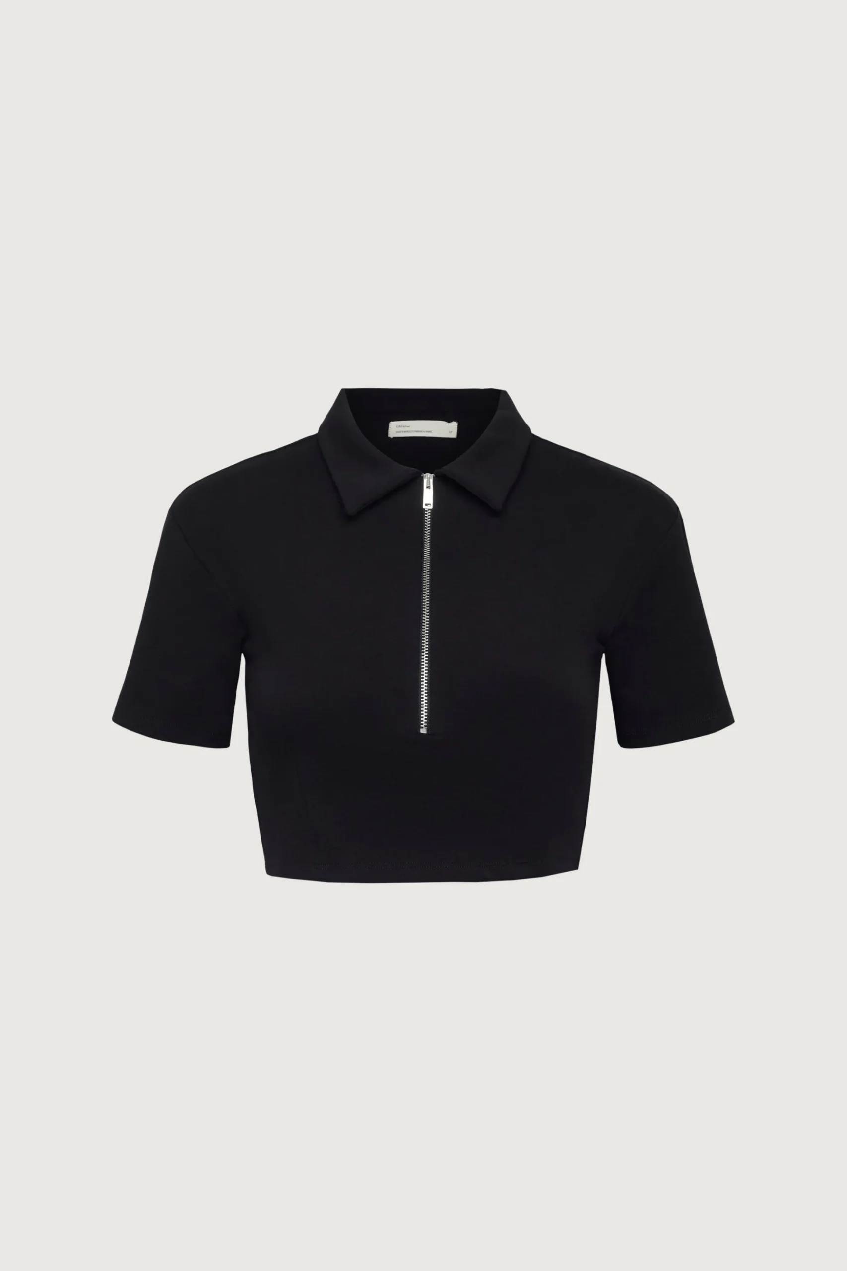 COLLARED HALF ZIP TEE