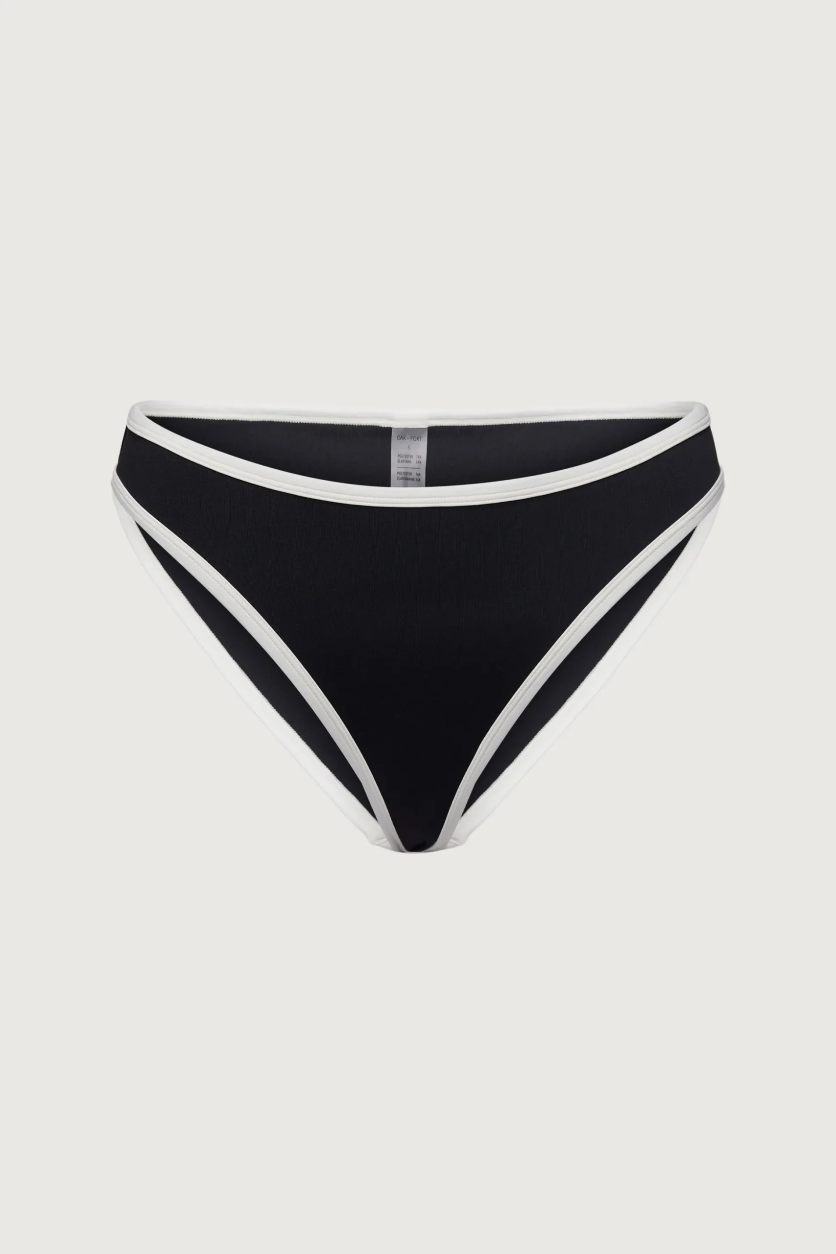 CONTRAST DETAIL LOW-RISE BIKINI BOTTOM