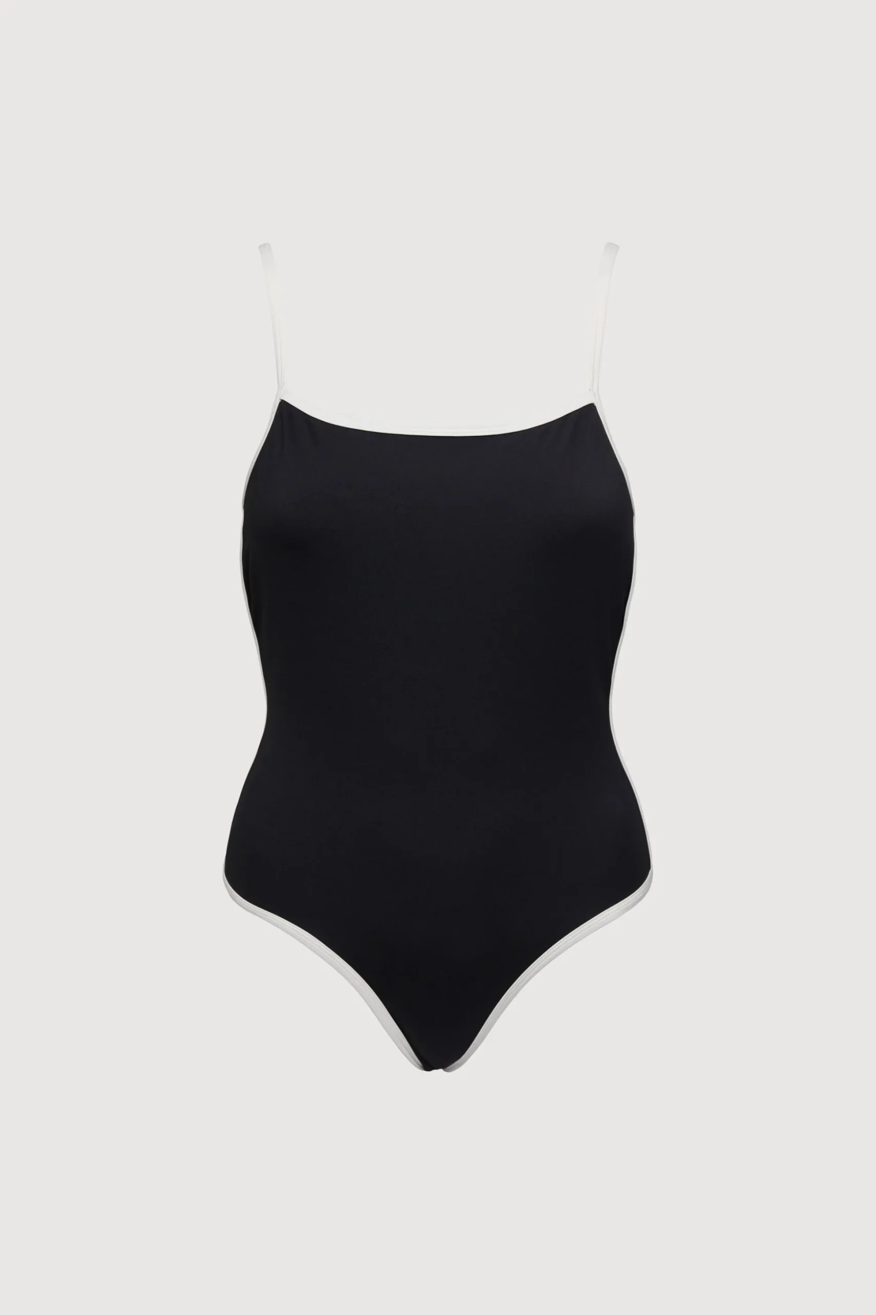 CONTRAST DETAIL ONE PIECE SWIMSUIT