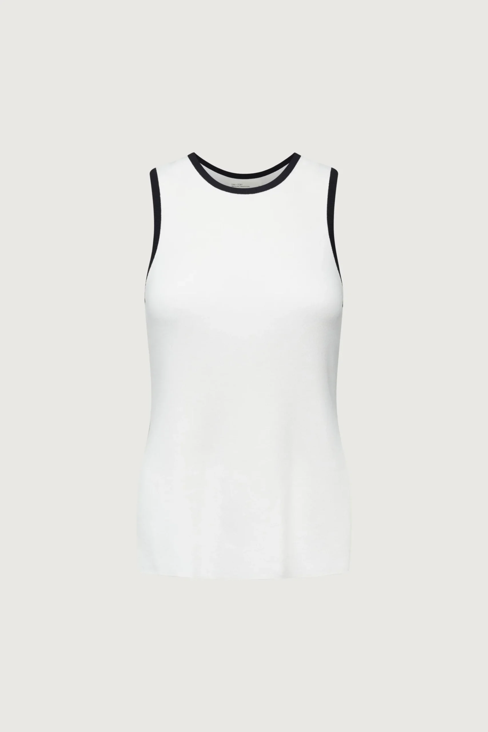 CONTRAST TRIM RACER BACK TANK TOP