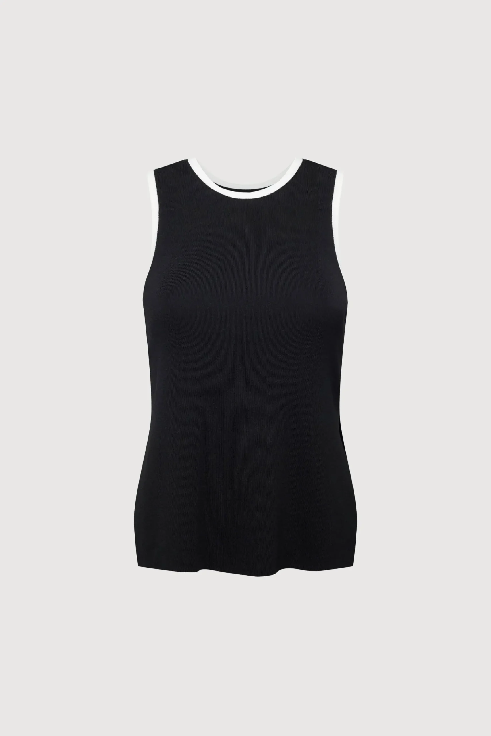 CONTRAST TRIM RACER BACK TANK TOP