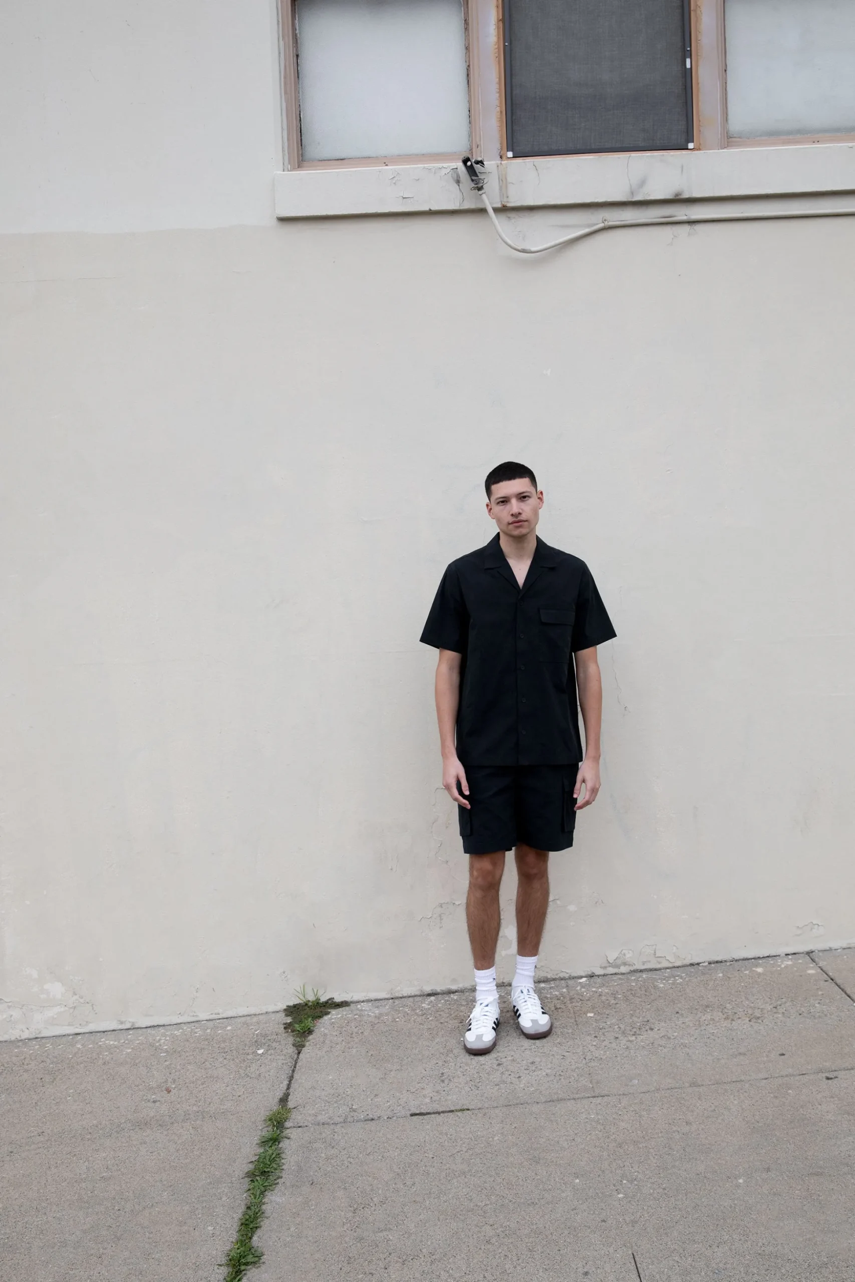 COTTON NYLON CARGO SHIRT