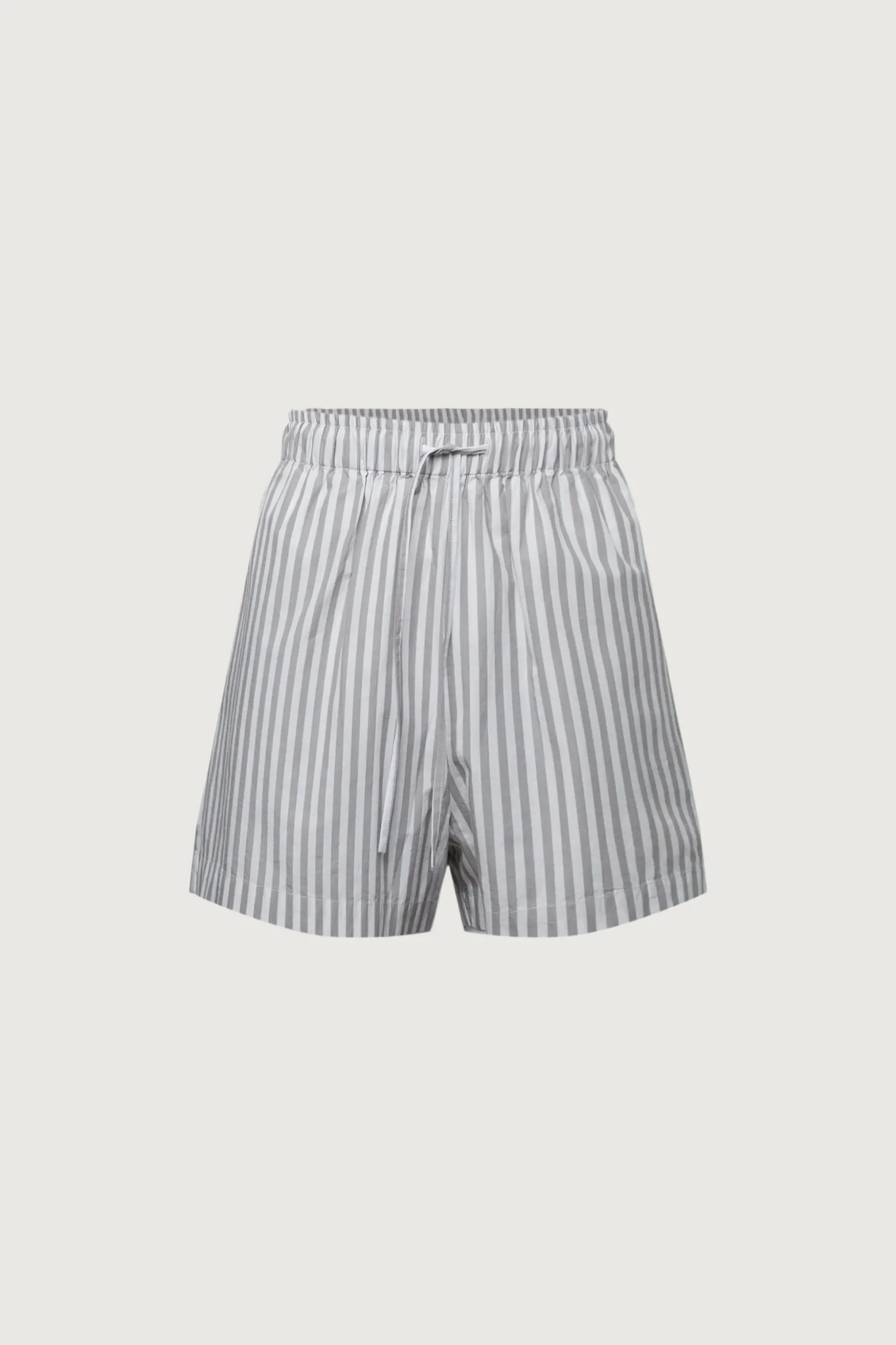 COTTON POPLIN STRIPED SHORT