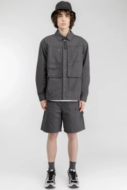 COTTON-TWILL BUTTON UP SHIRT