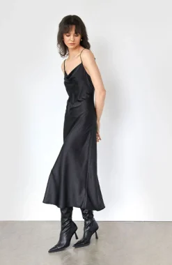 COWL NECK SLIP DRESS