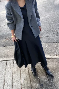 COWL NECK SLIP DRESS