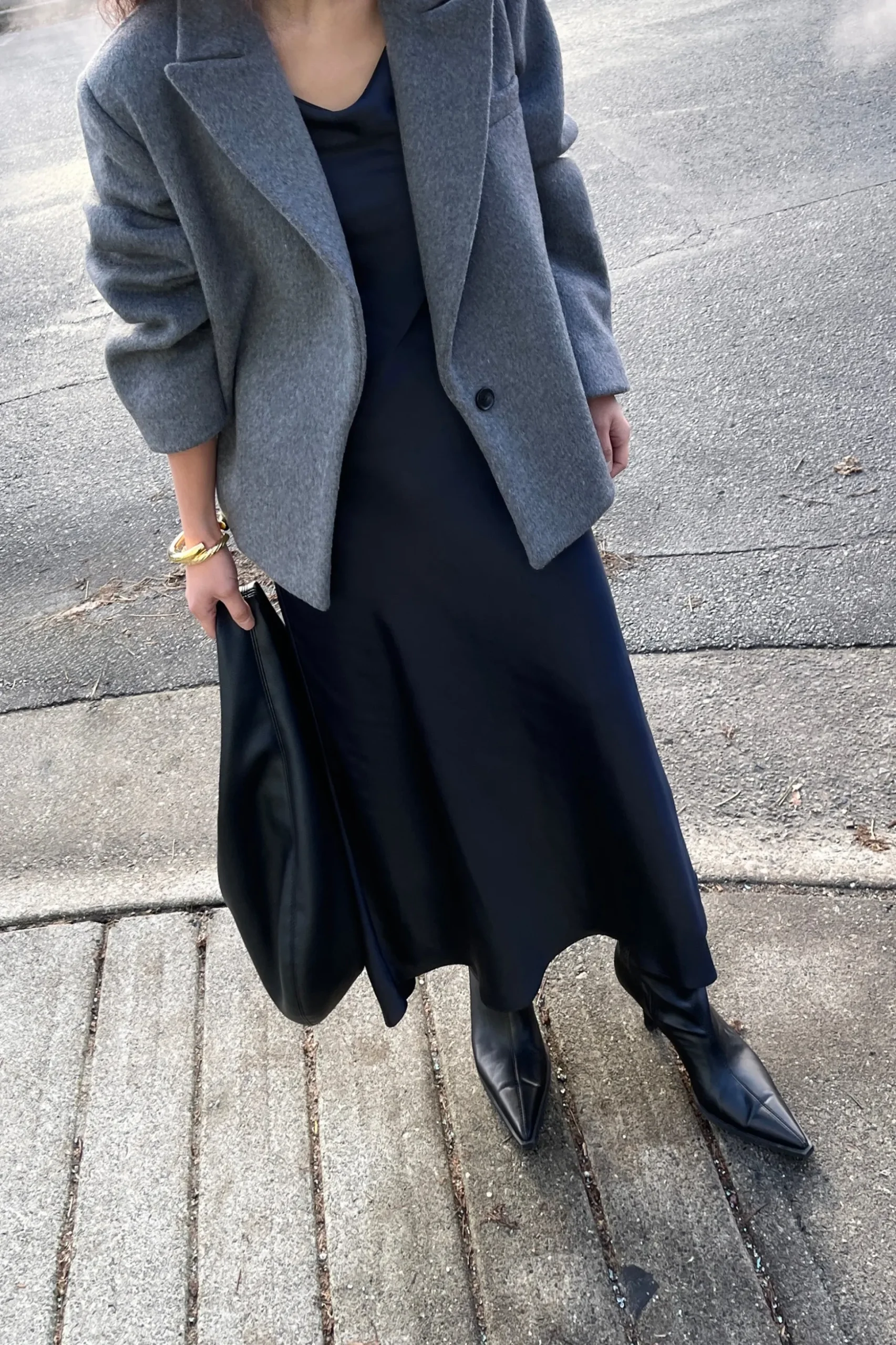 COWL NECK SLIP DRESS