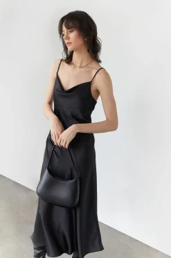 COWL NECK SLIP DRESS