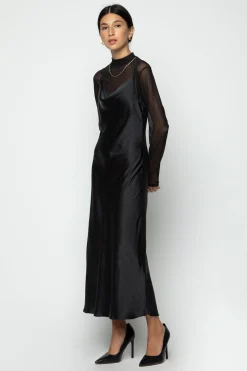 COWL NECK SLIP DRESS