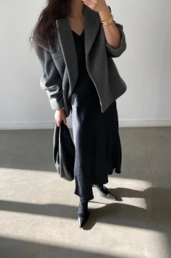 COWL NECK SLIP DRESS