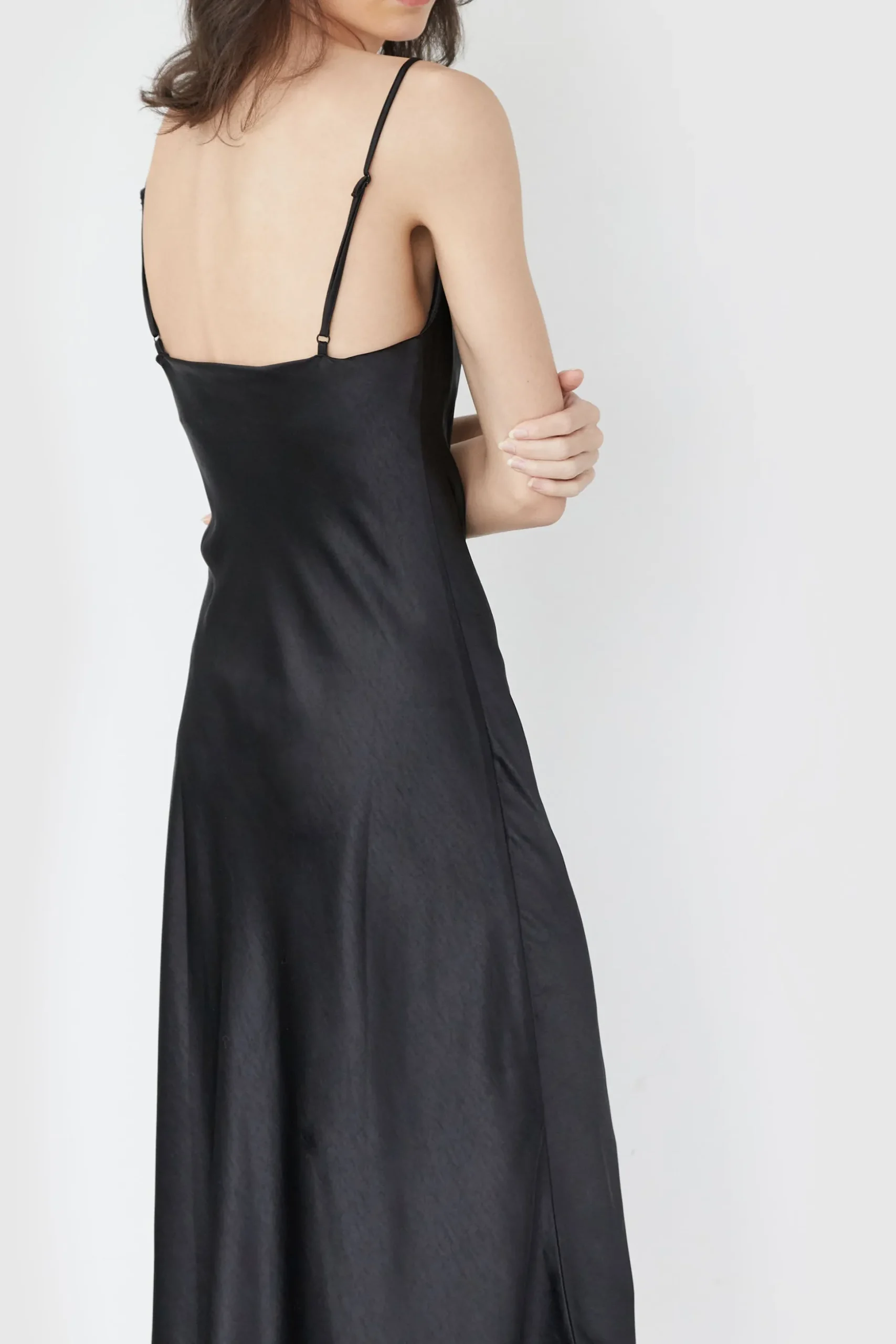 COWL NECK SLIP DRESS