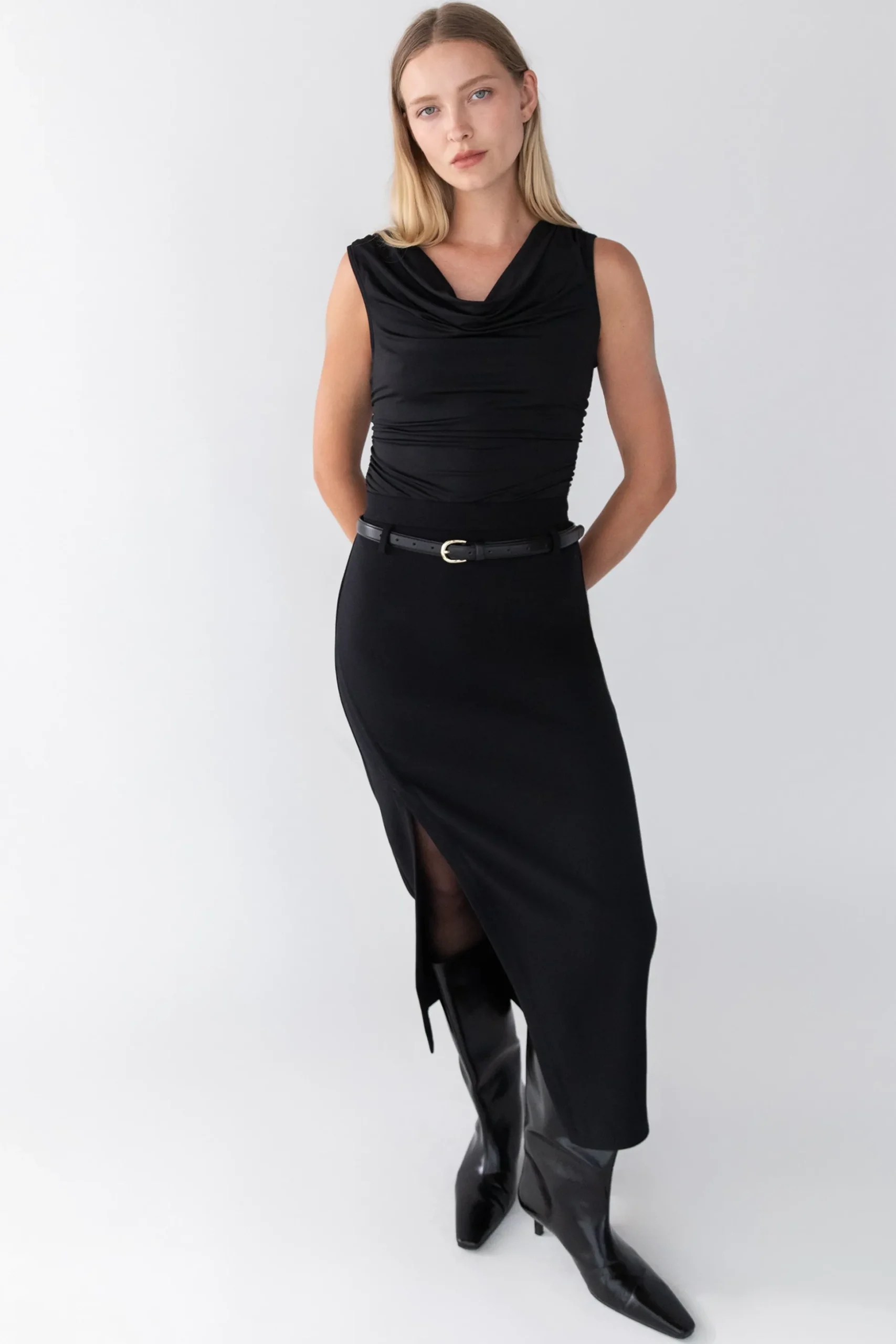 COWL NECK TANK TOP