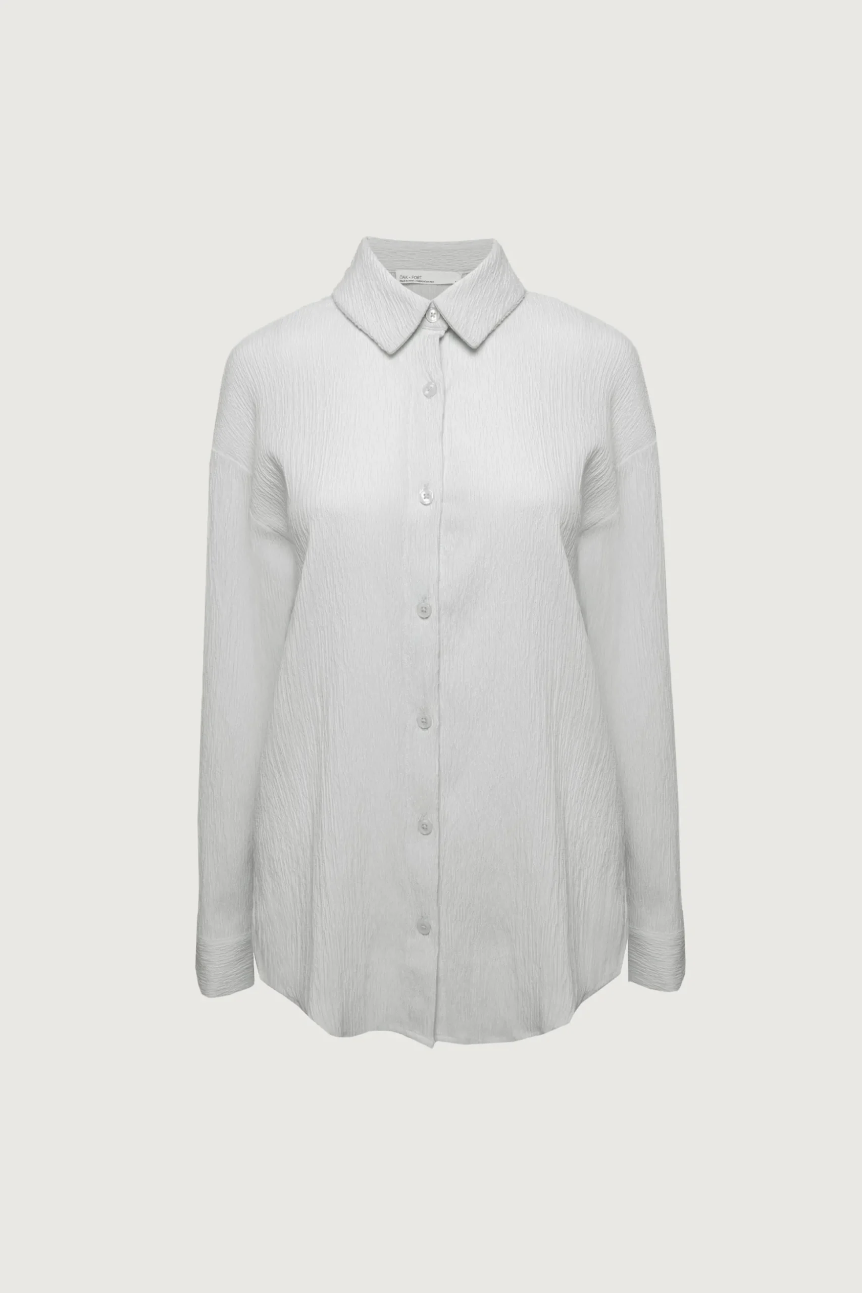 CRINKLE BUTTON UP