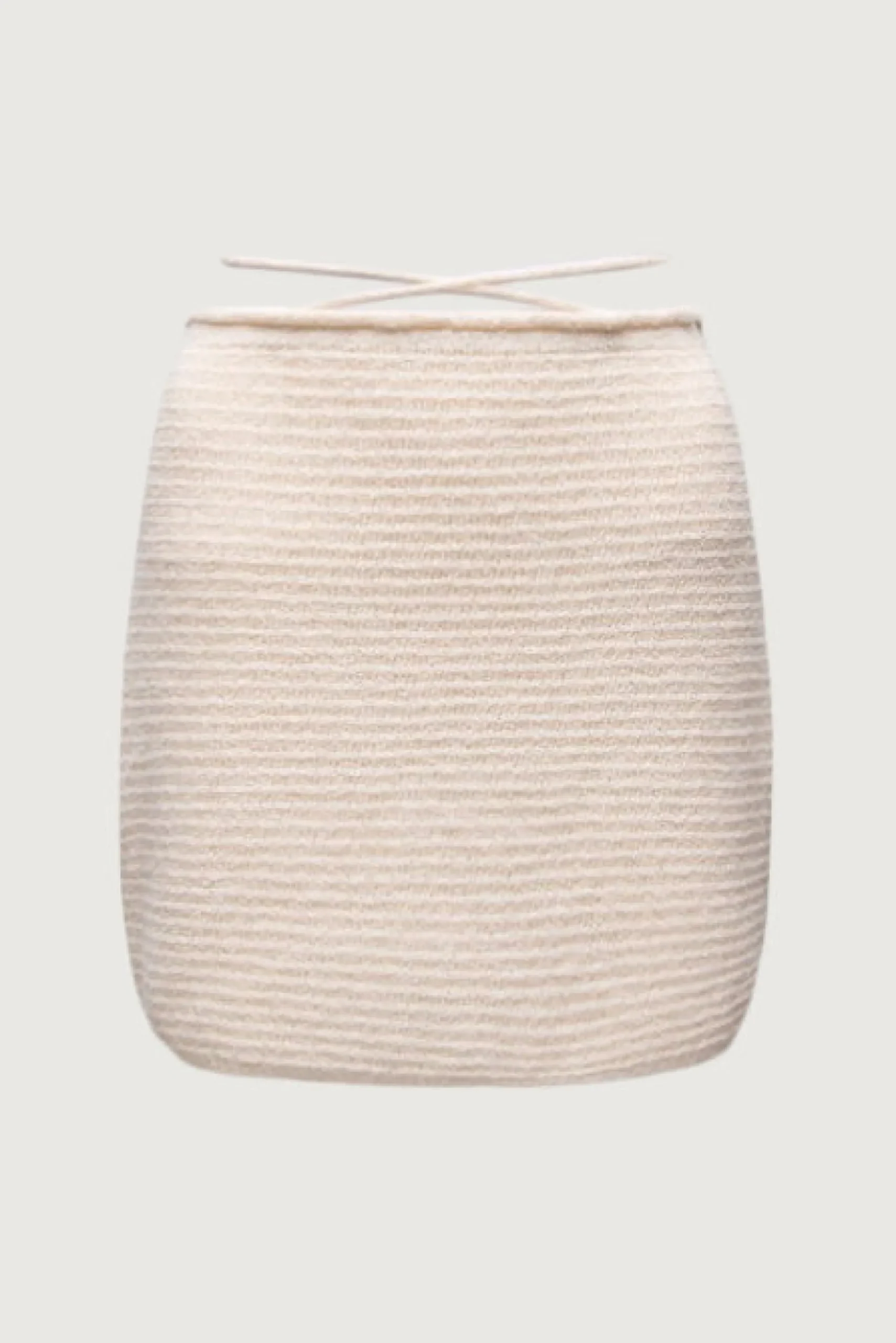 CROCHET KNIT SKIRT WITH WRAP BELT