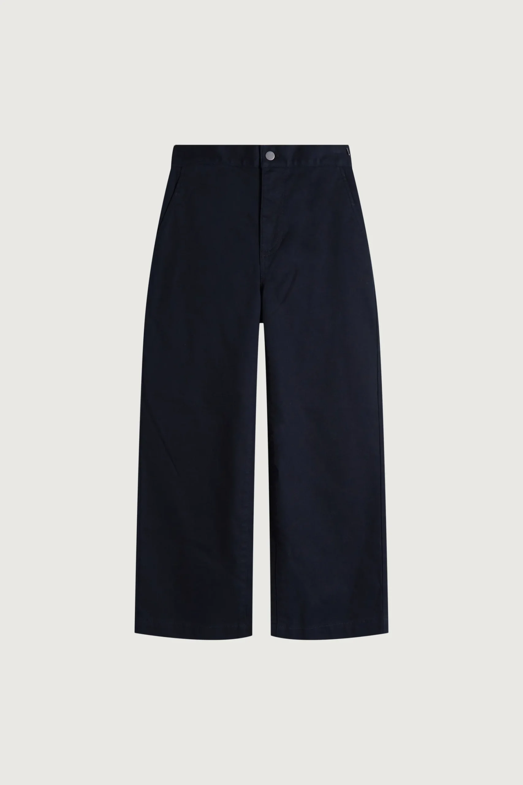 CROPPED LENGTH 26" TWILL WIDE LEG PANT