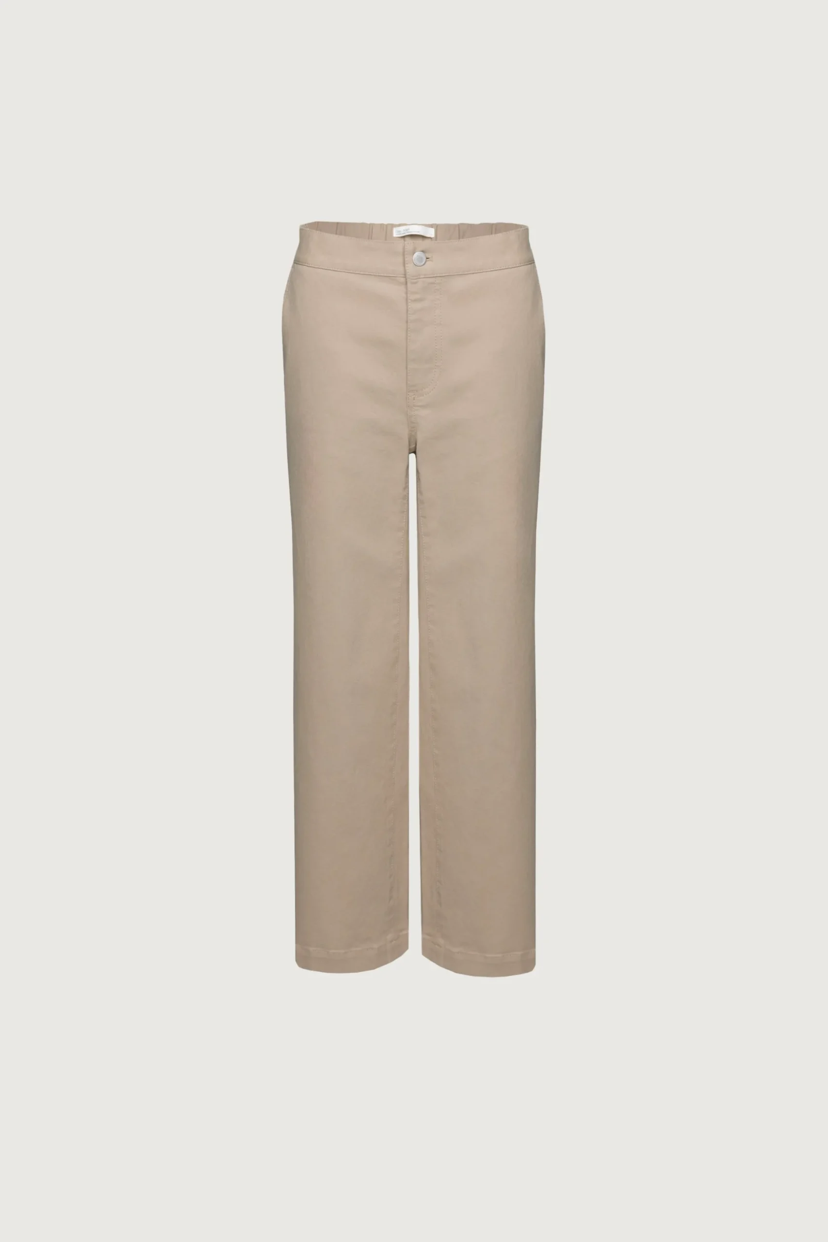 CROPPED LENGTH 26" TWILL WIDE LEG PANT