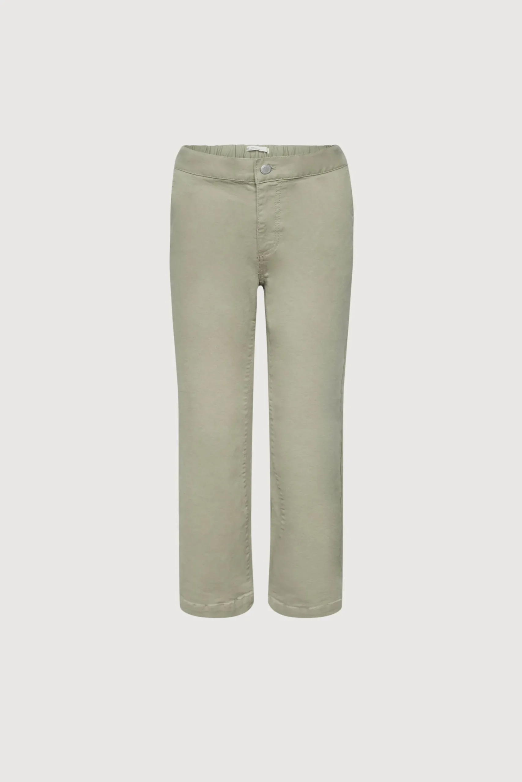 CROPPED LENGTH 26" TWILL WIDE LEG PANT
