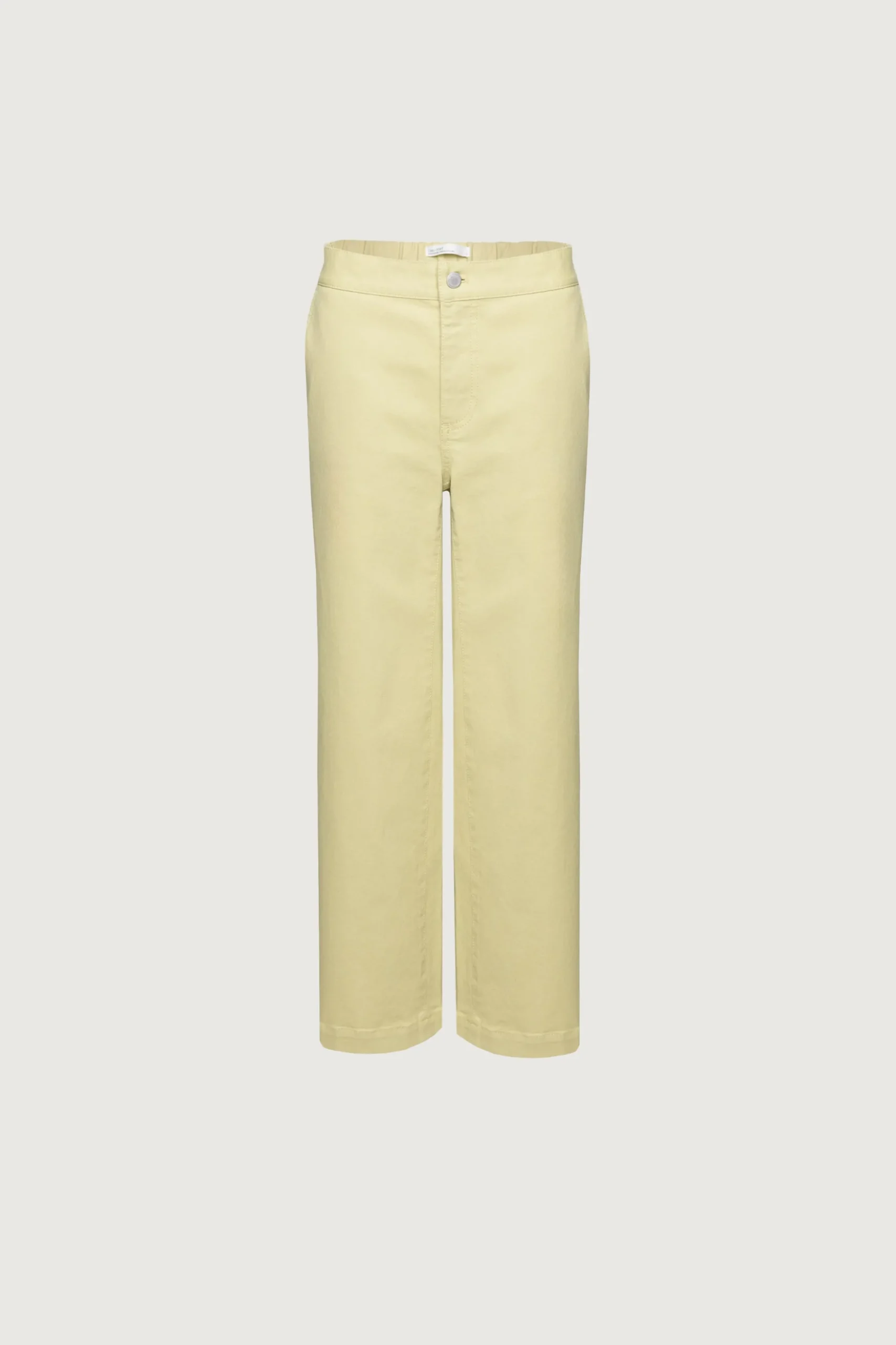 CROPPED LENGTH 26" TWILL WIDE LEG PANT