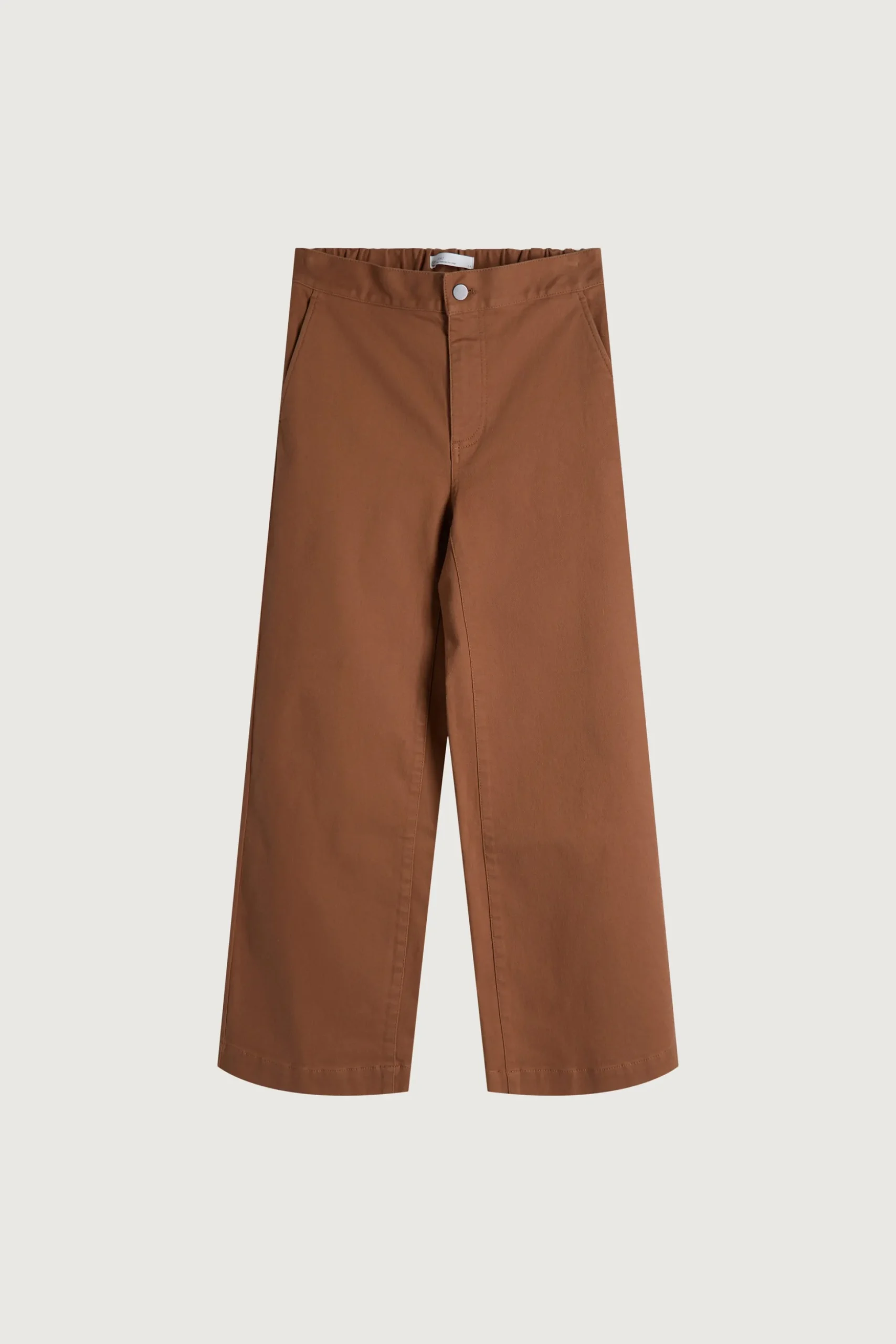 CROPPED LENGTH 26" TWILL WIDE LEG PANT