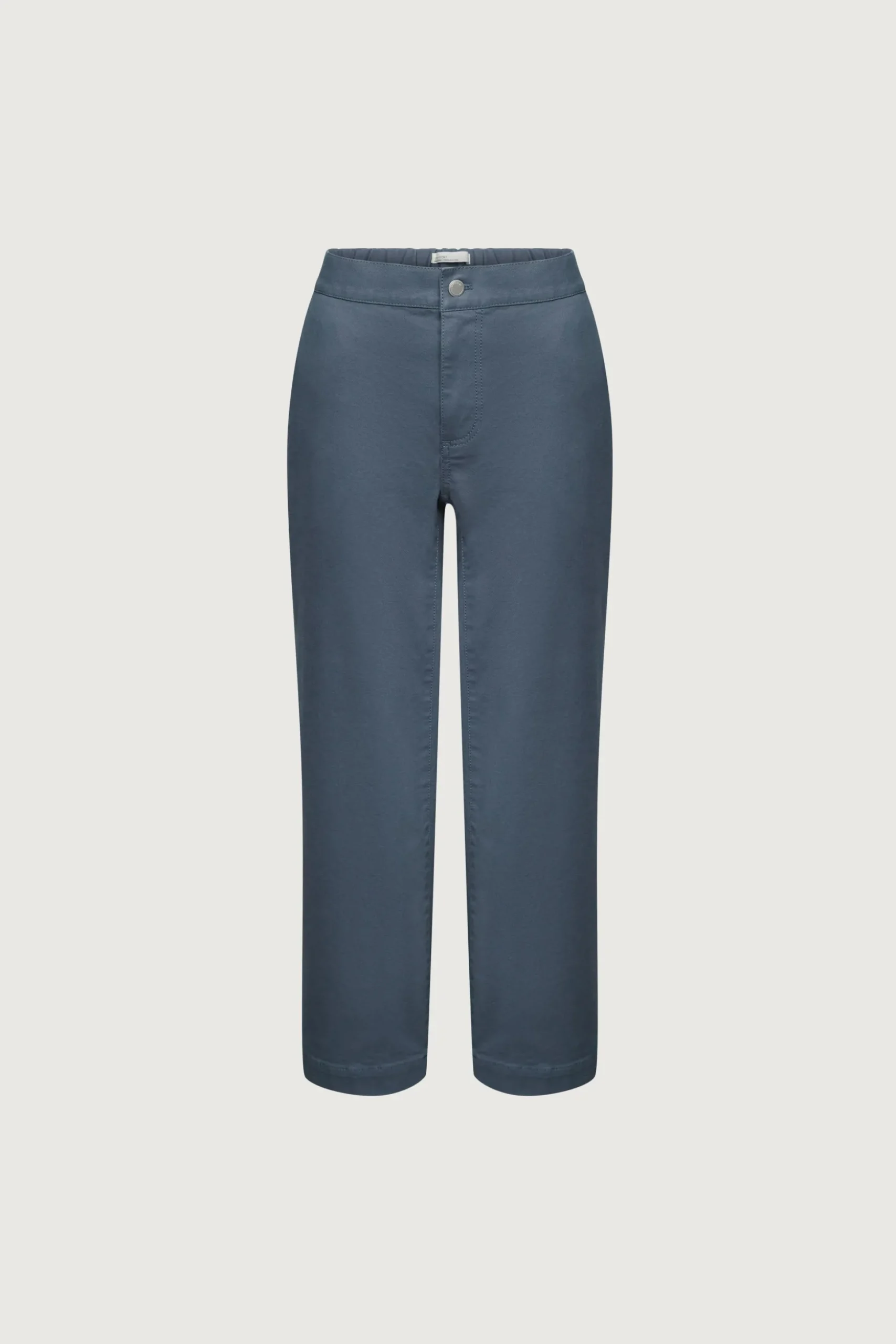 CROPPED LENGTH 26" TWILL WIDE LEG PANT