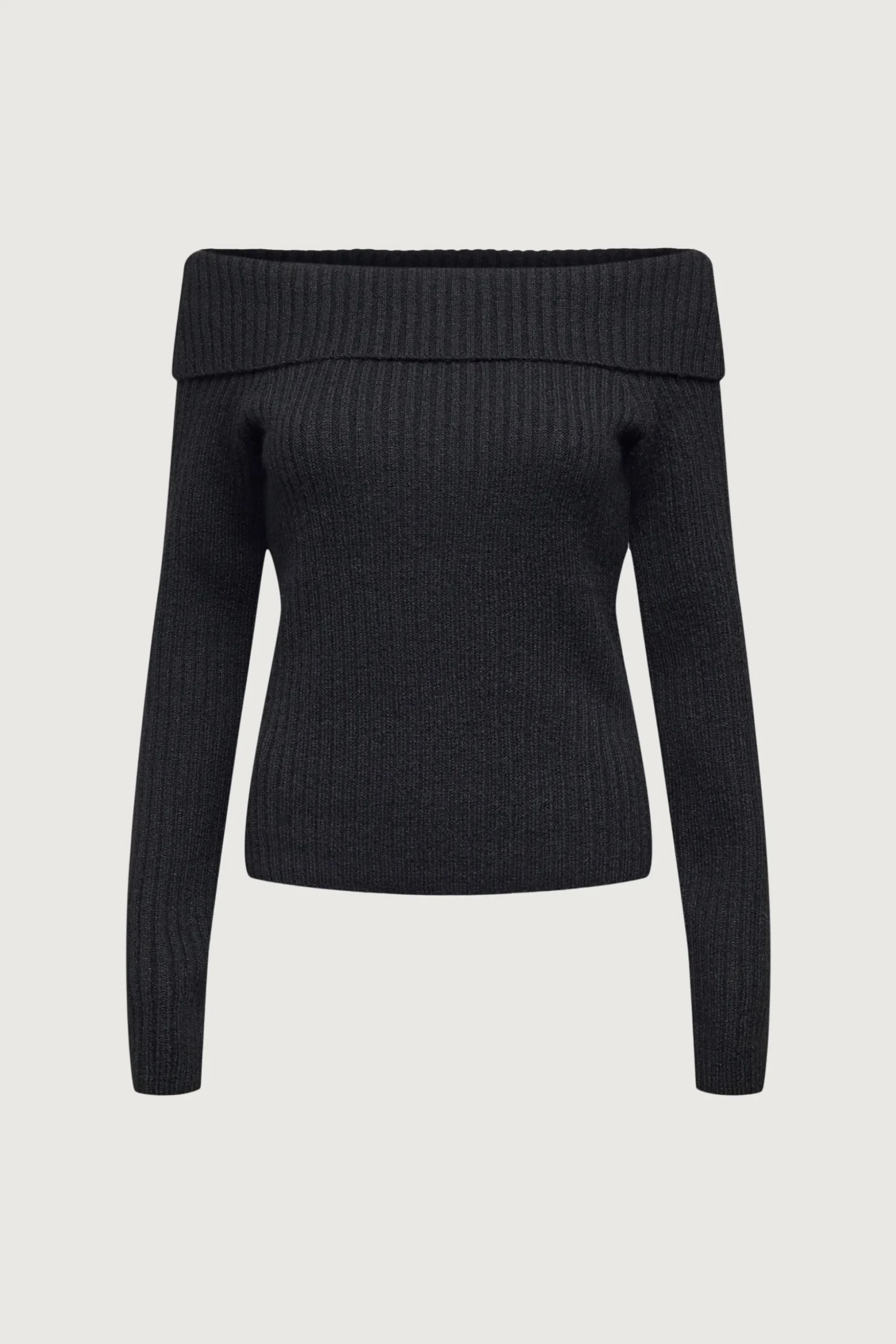 CROPPED OFF THE SHOULDER SWEATER