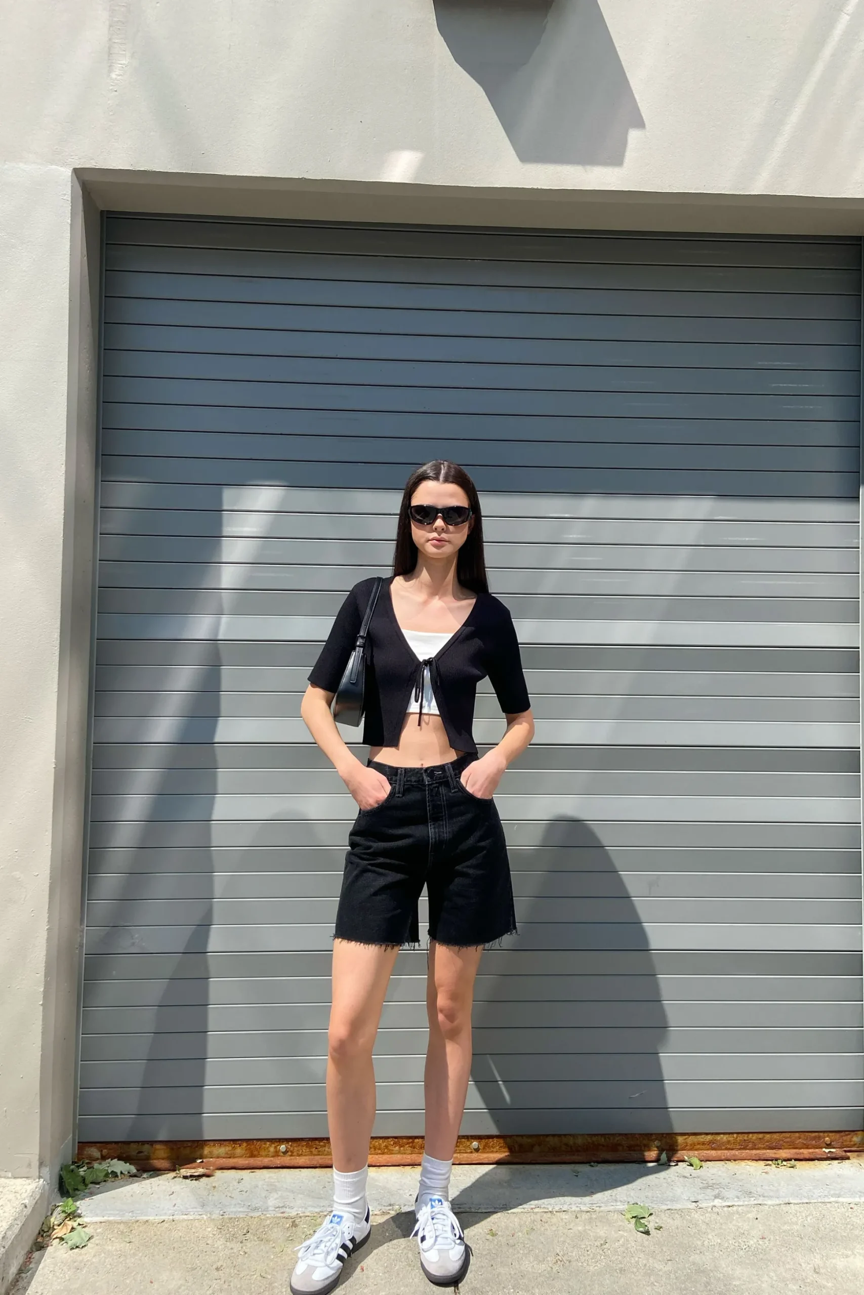 CROPPED OPEN FRONT CARDIGAN