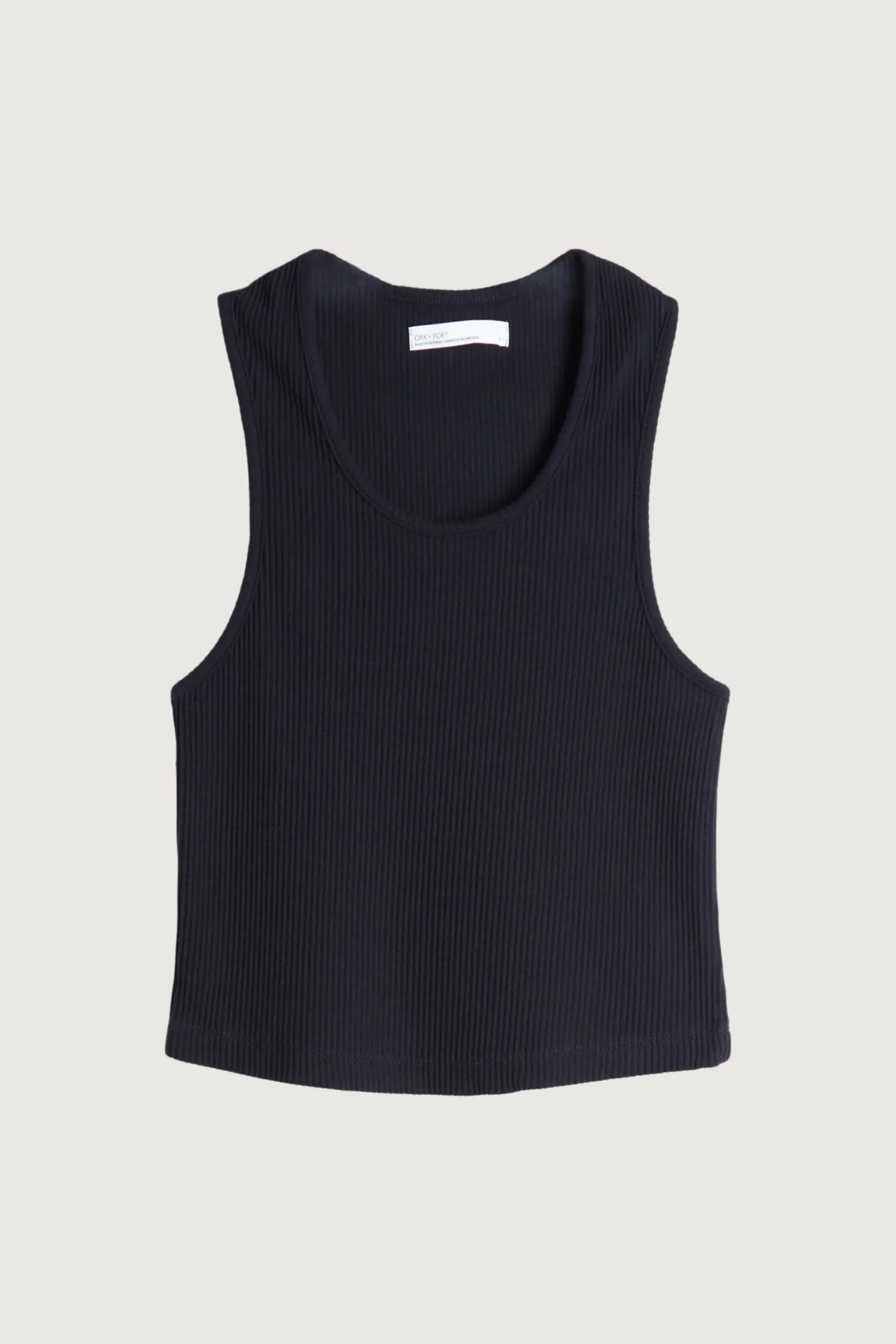 CROPPED RIBBED TANK