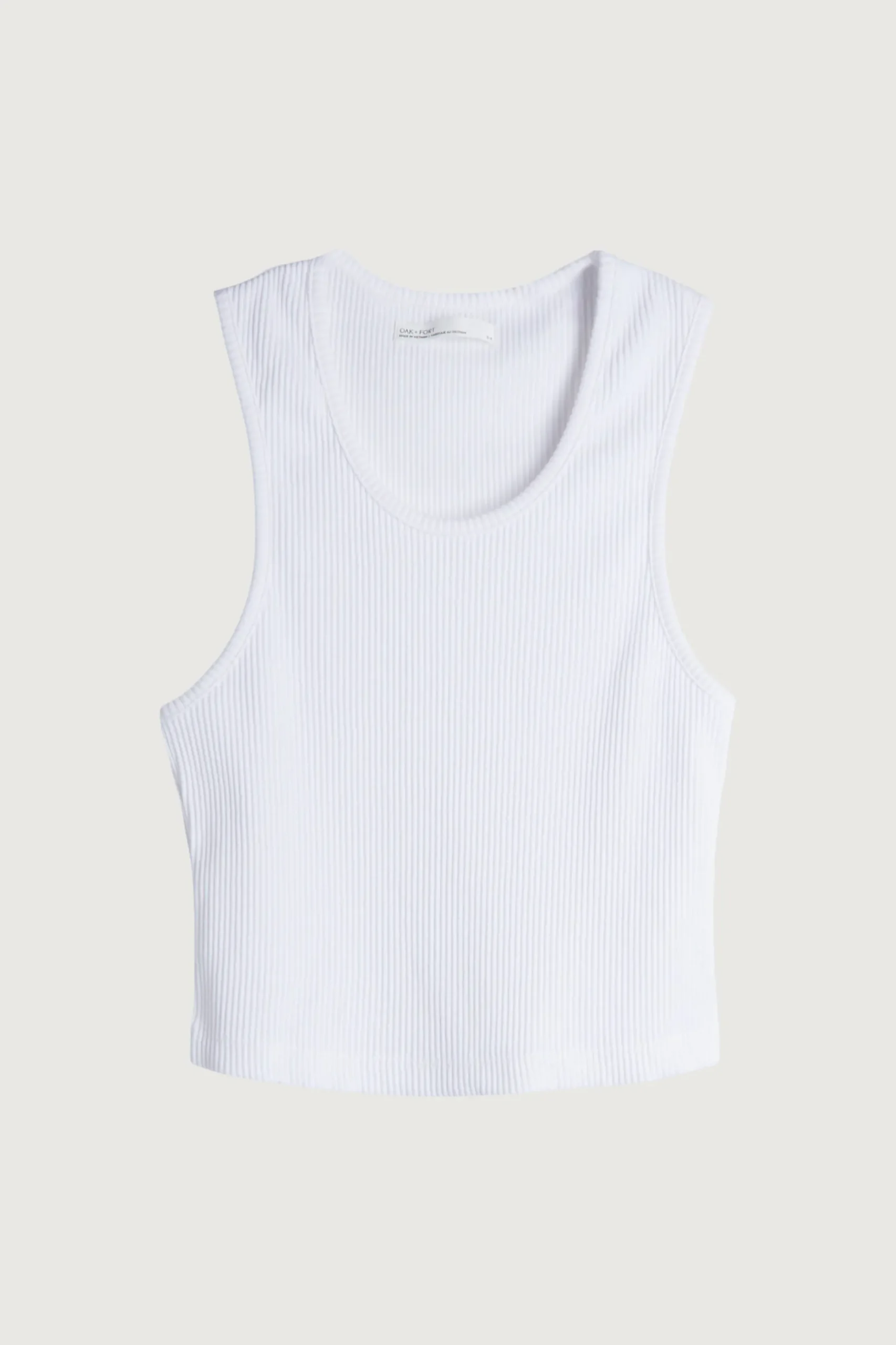CROPPED RIBBED TANK