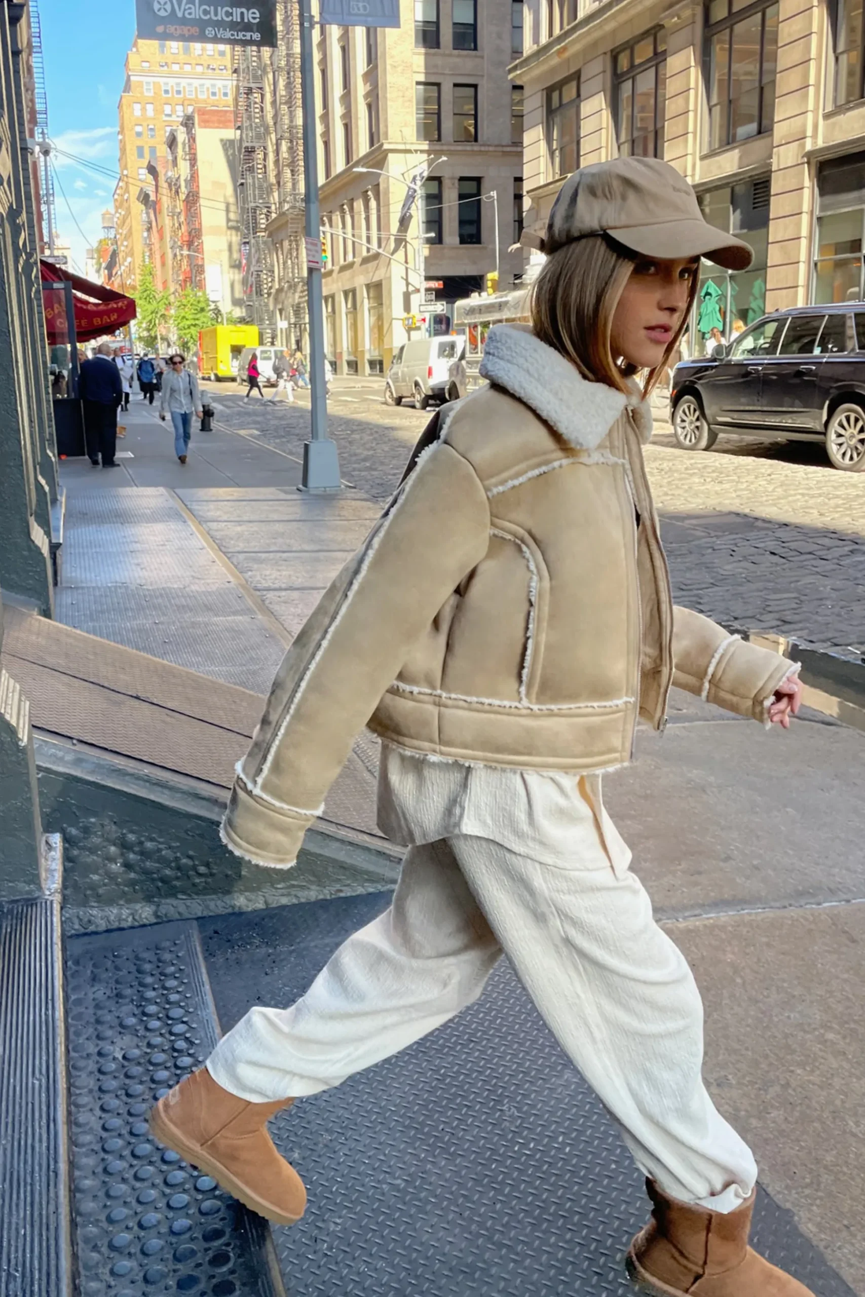 CROPPED SHERPA JACKET