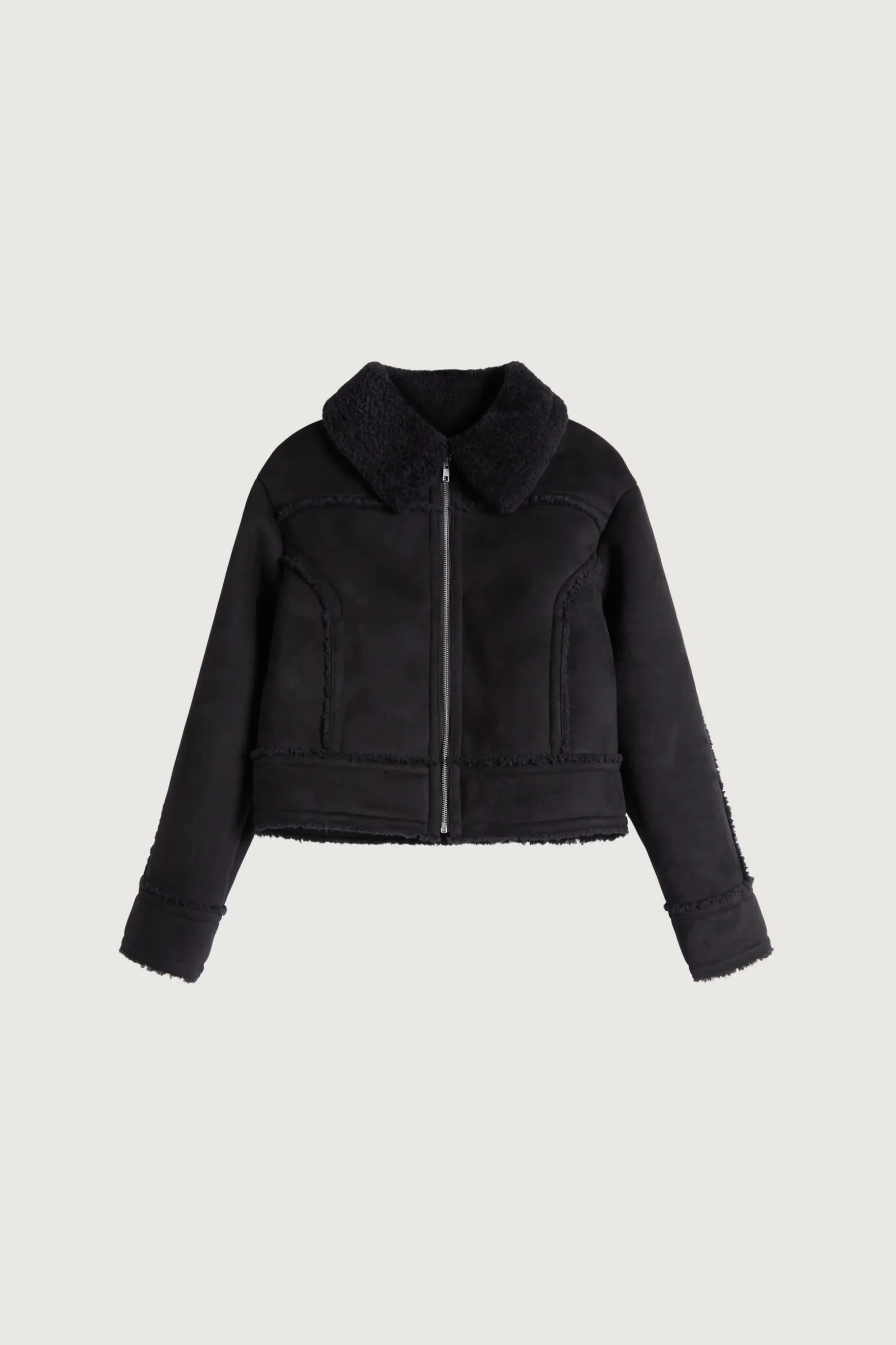 CROPPED SHERPA JACKET