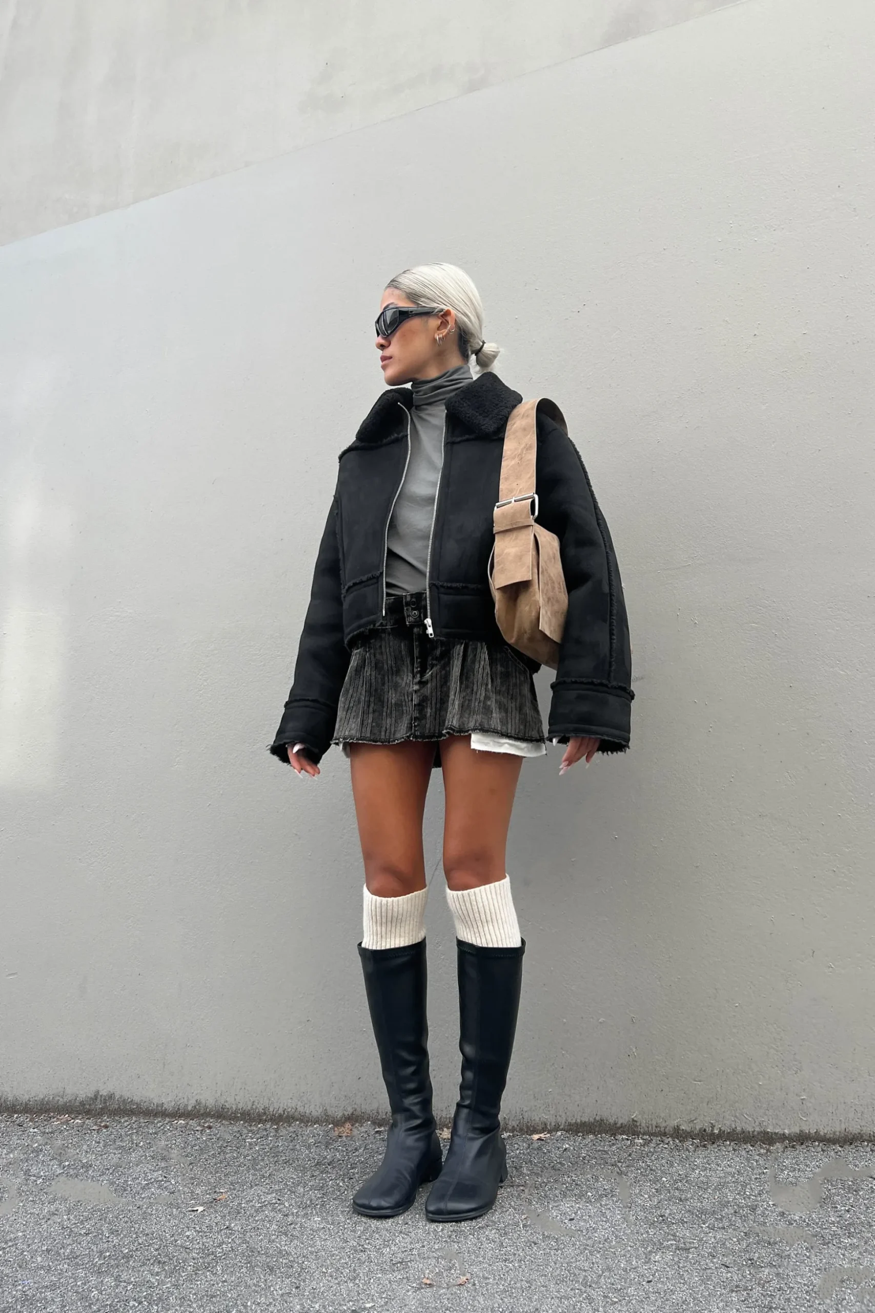 CROPPED SHERPA JACKET