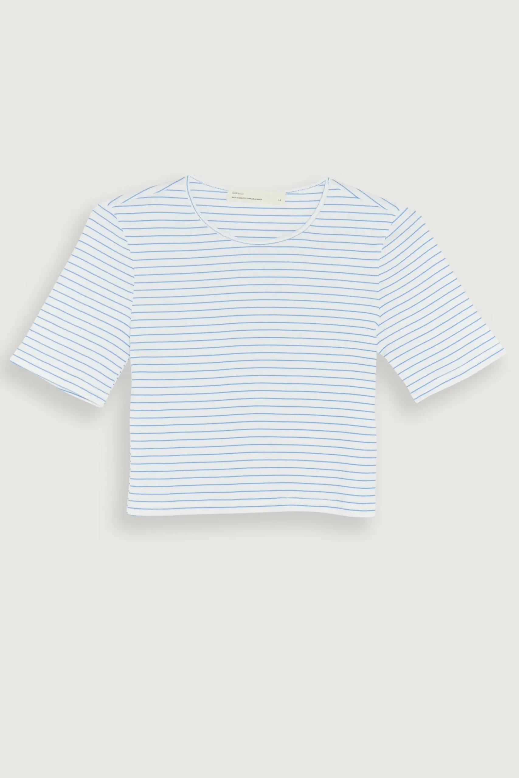 CROPPED STRIPED TEE