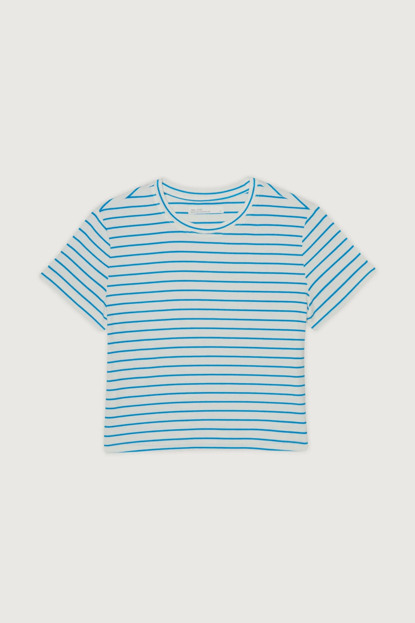 CROPPED STRIPED T-SHIRT