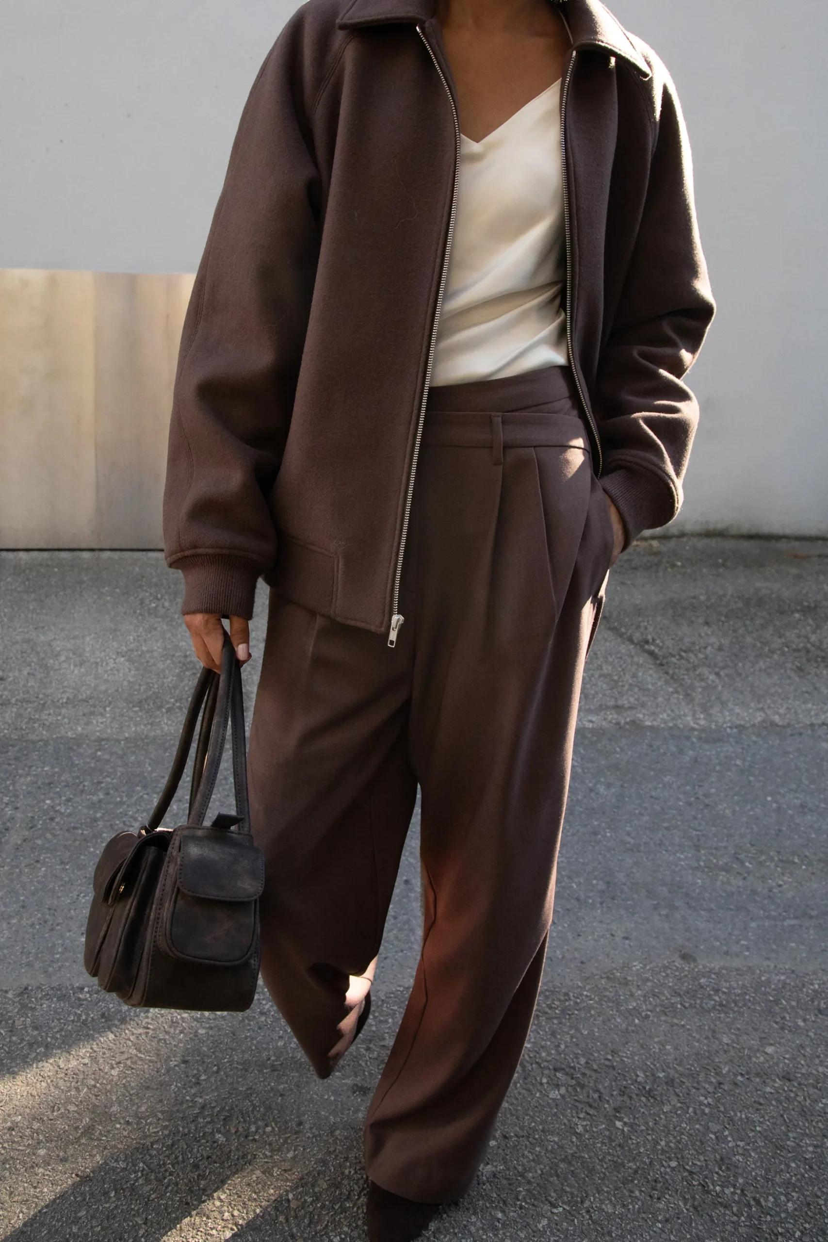 CROSSOVER WAIST WIDE LEG PANT