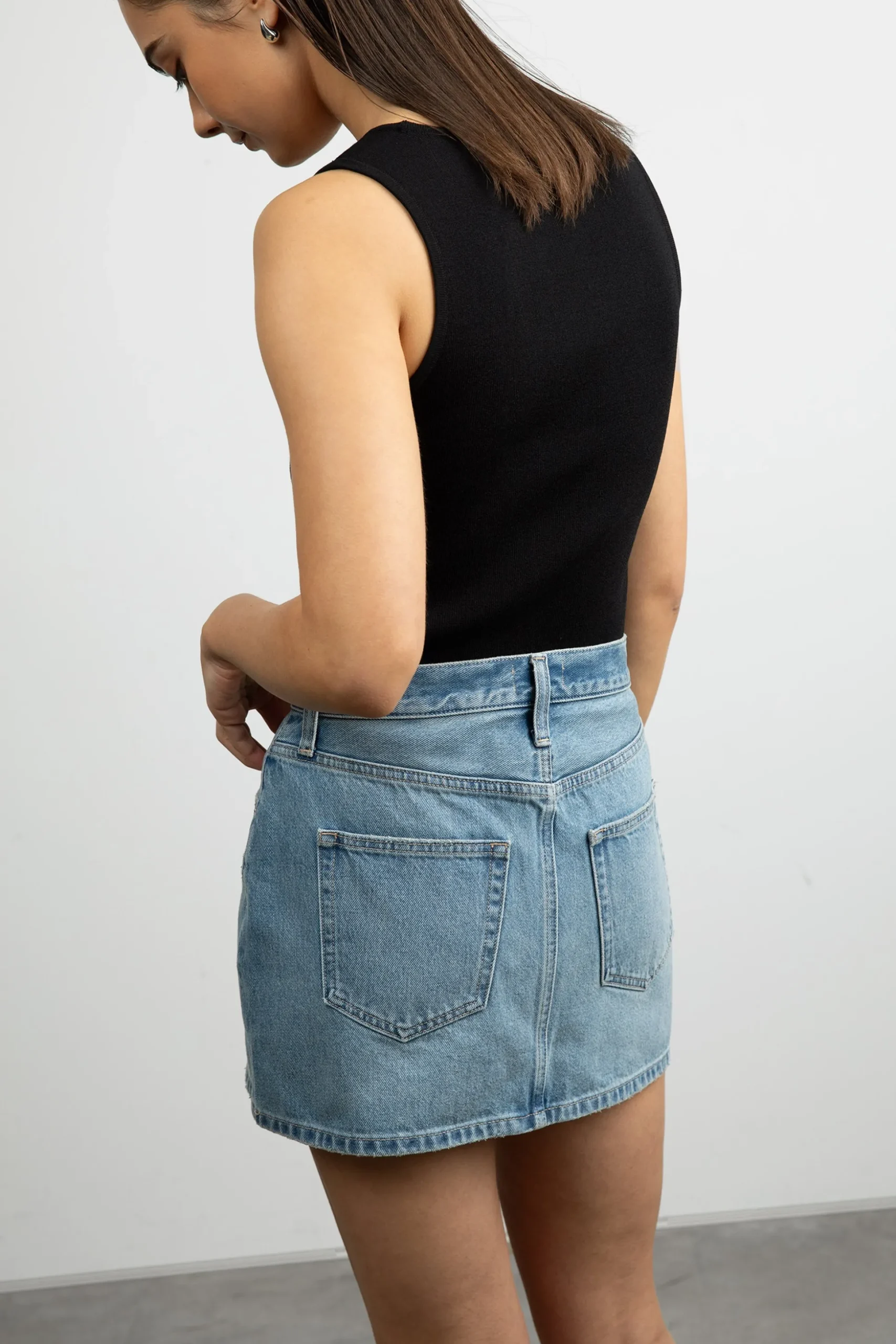 DENIM MINI SKIRT