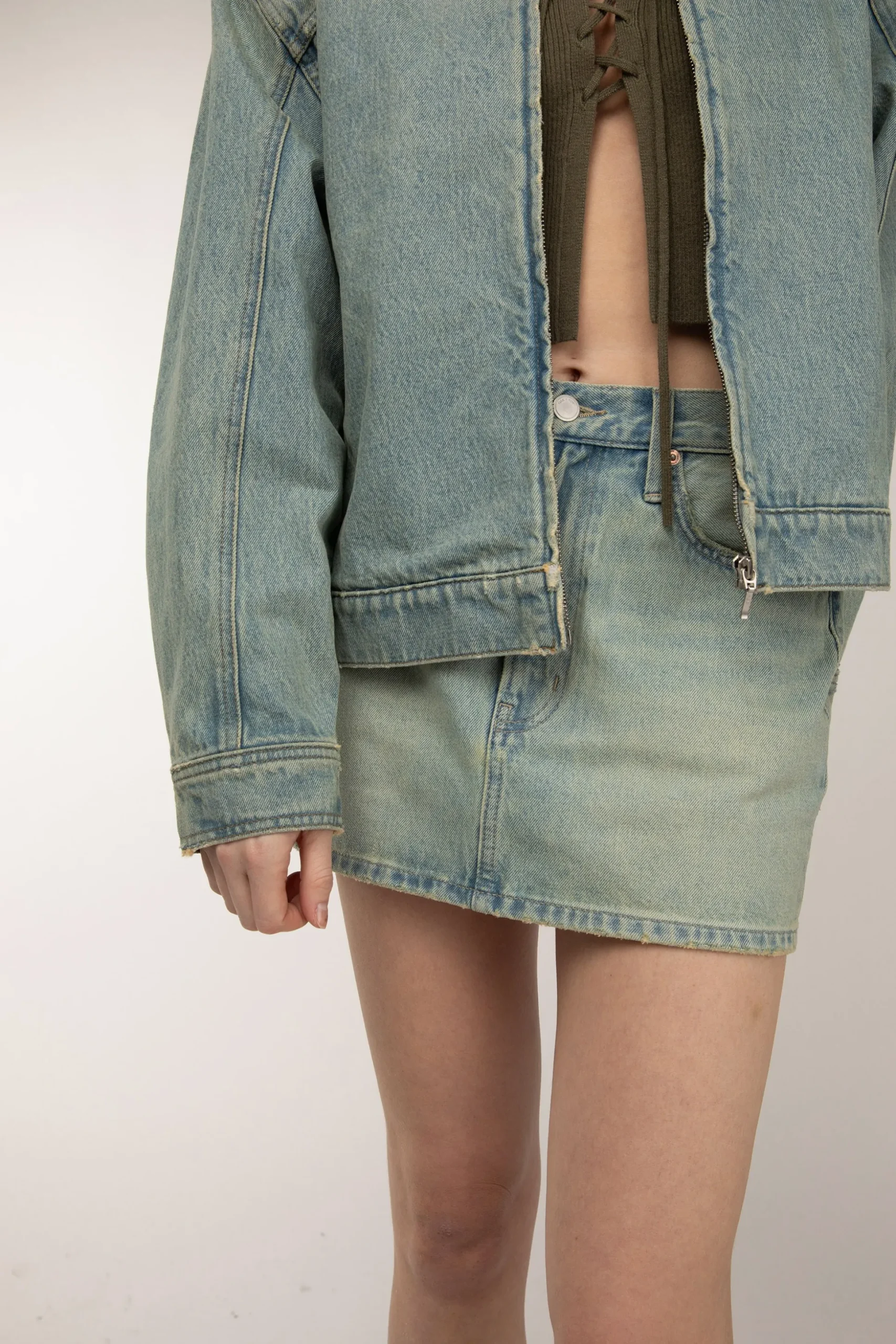 DENIM MINI SKIRT