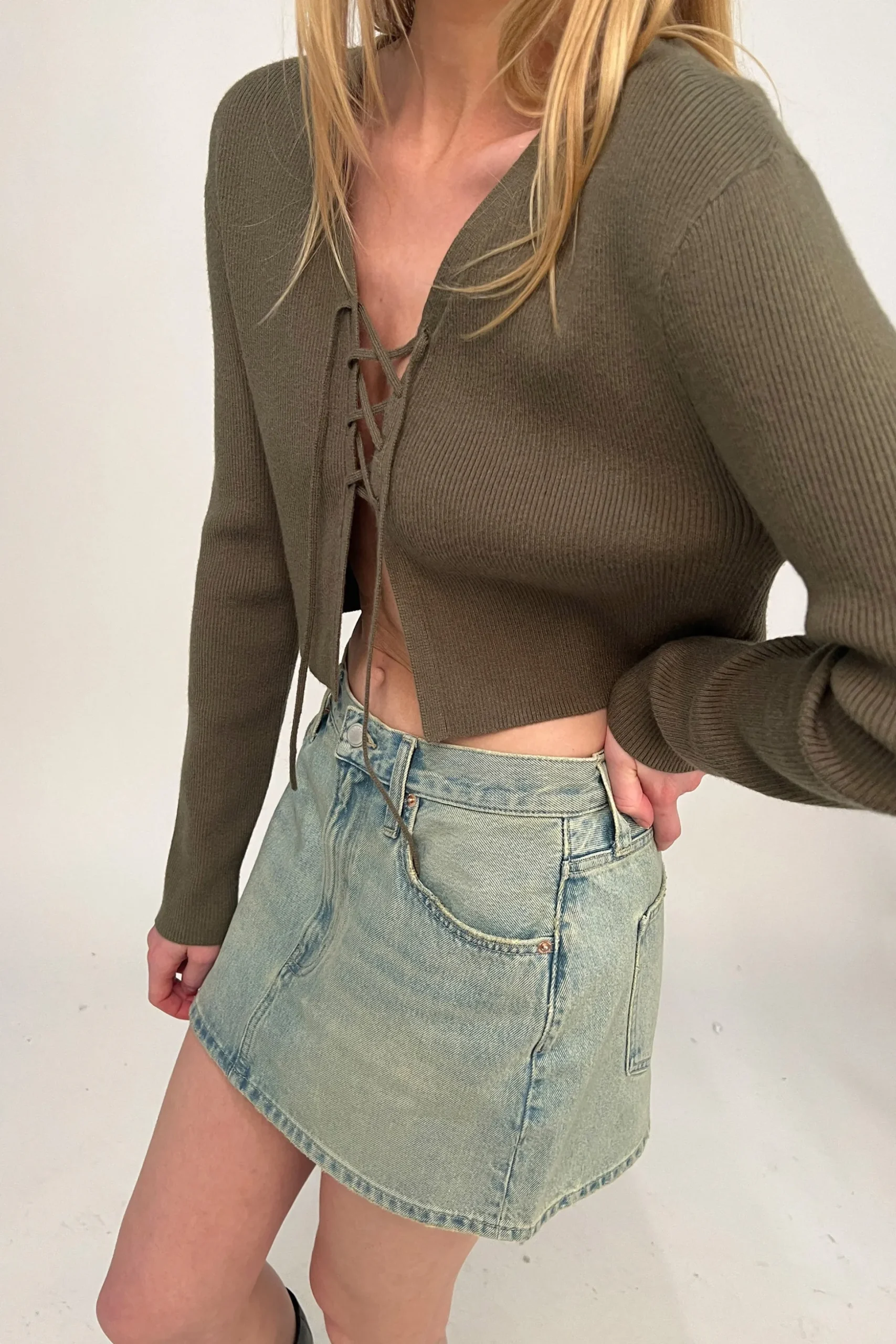DENIM MINI SKIRT