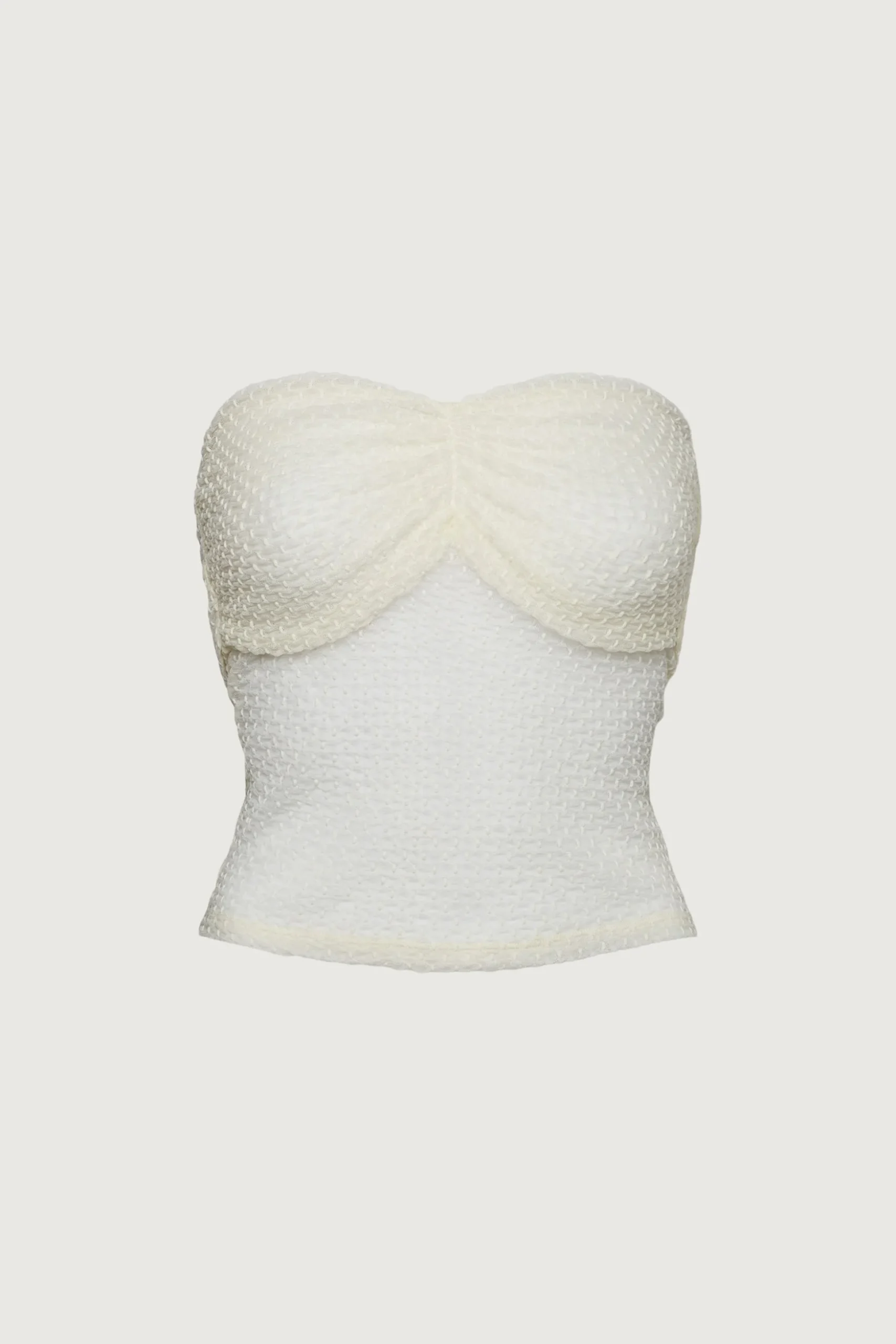 DOTTED MESH TUBE TOP