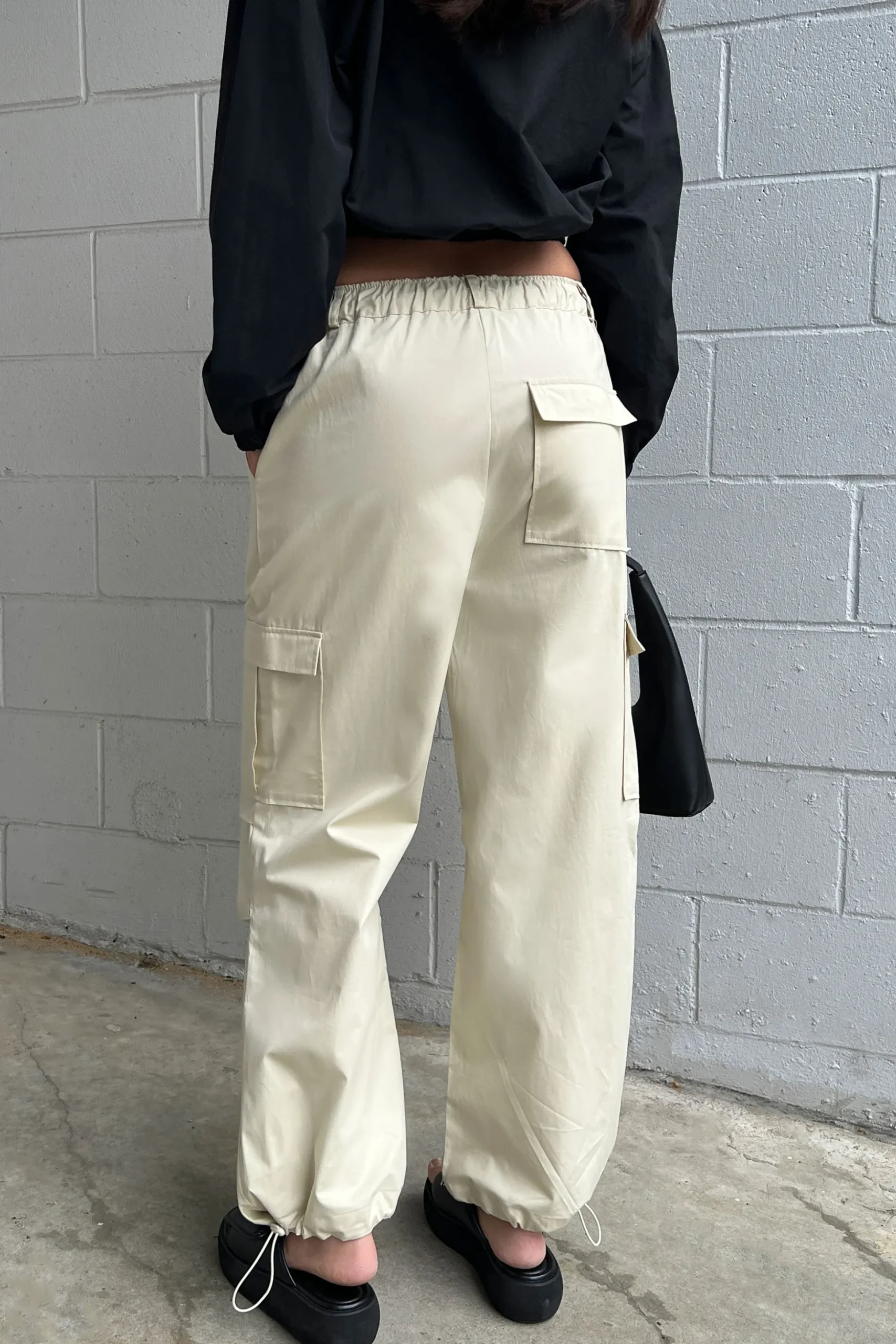 DRAWSTRING WAIST CARGO PANT