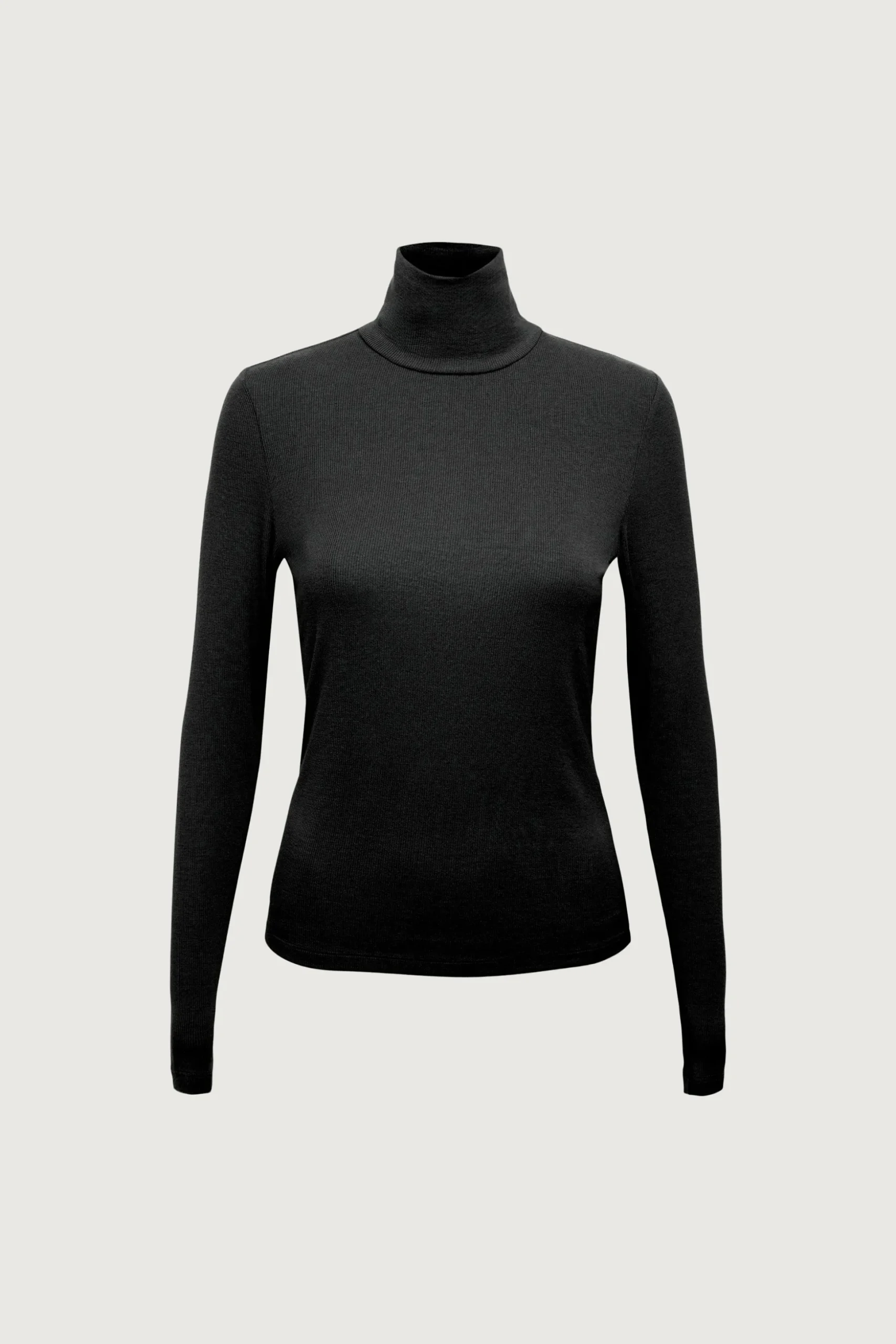 FINE KNIT TURTLENECK TOP