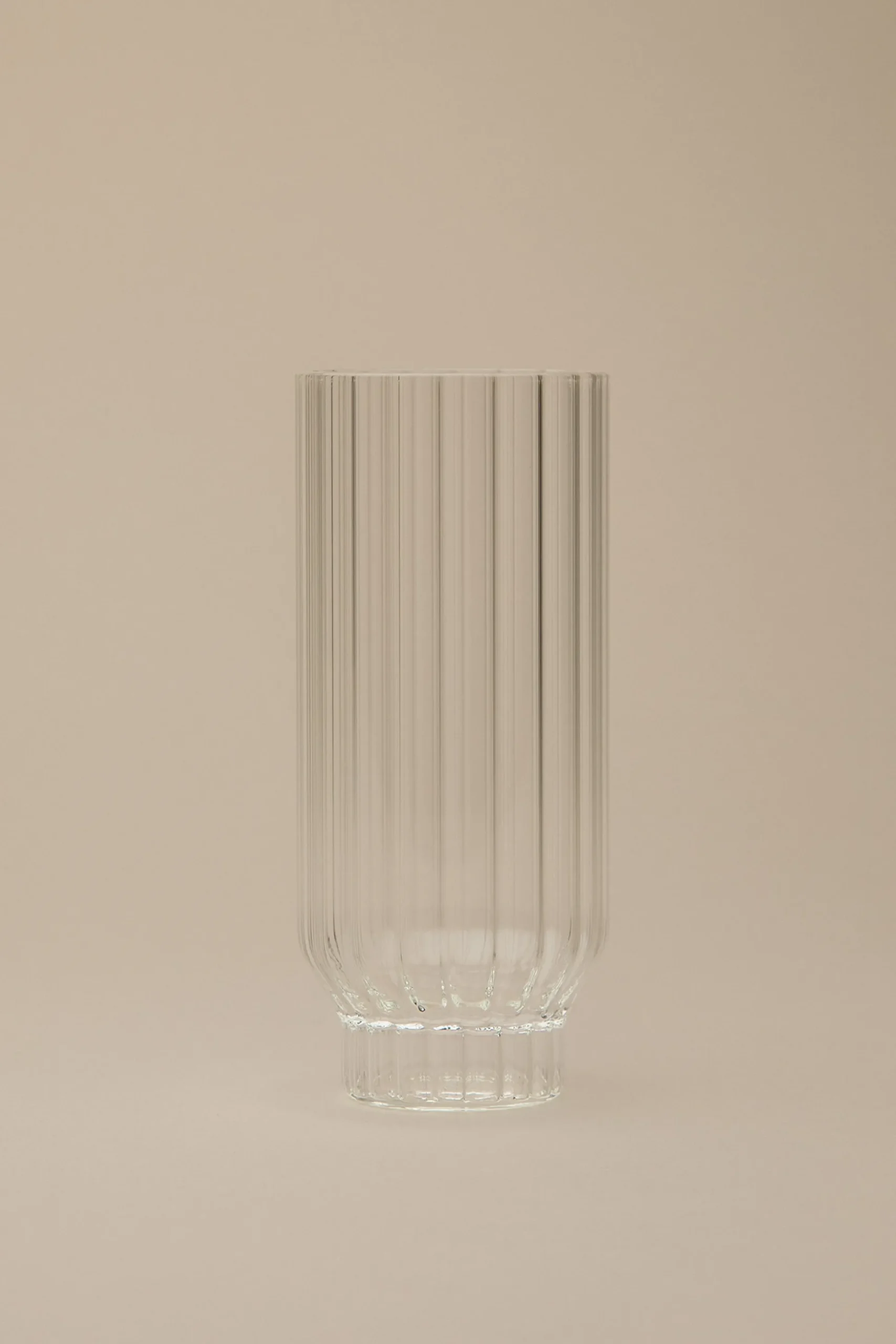 FLUTED COOLER GLASSES, SET OF 2
