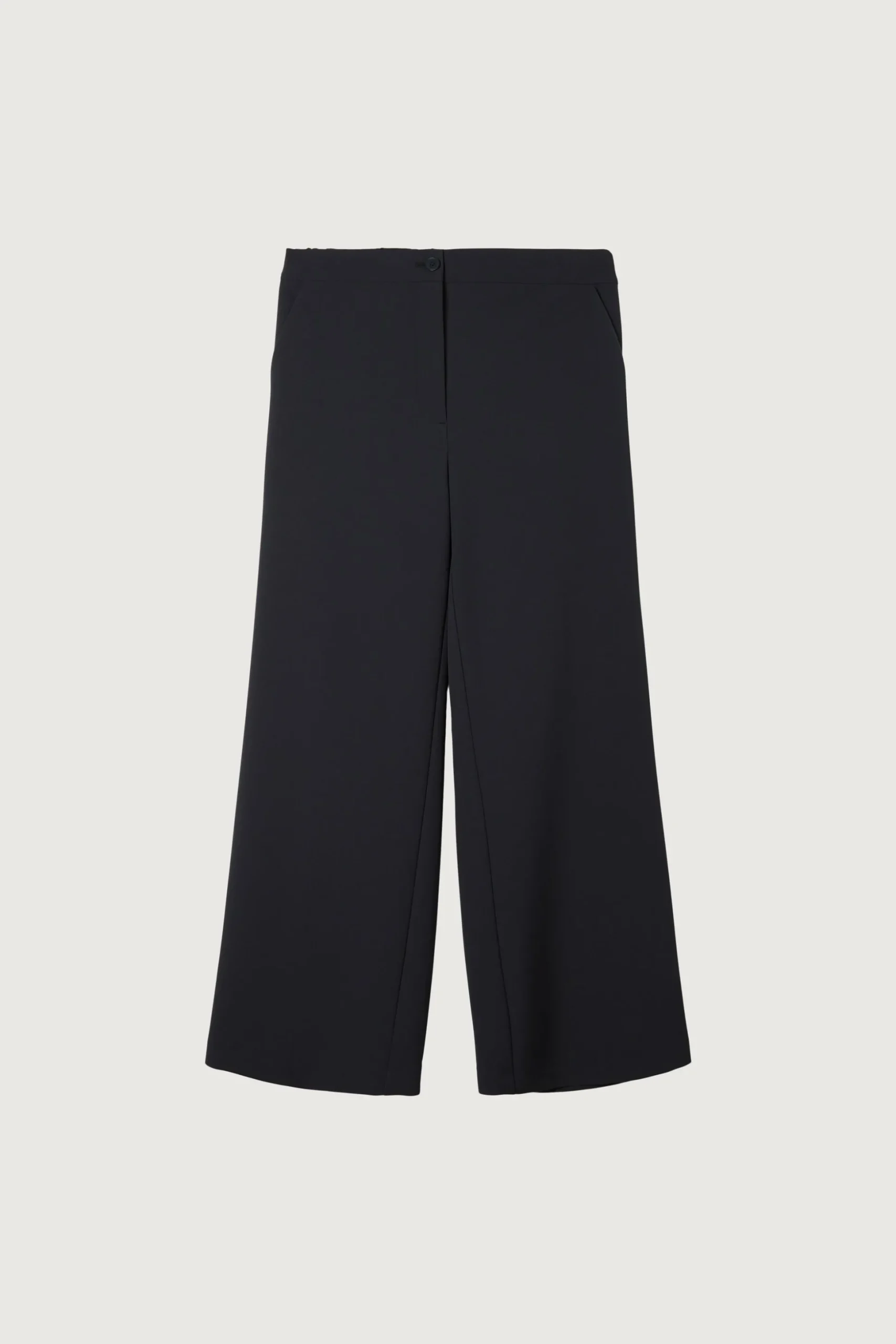 HALF ELASTIC WIDE LEG PANT